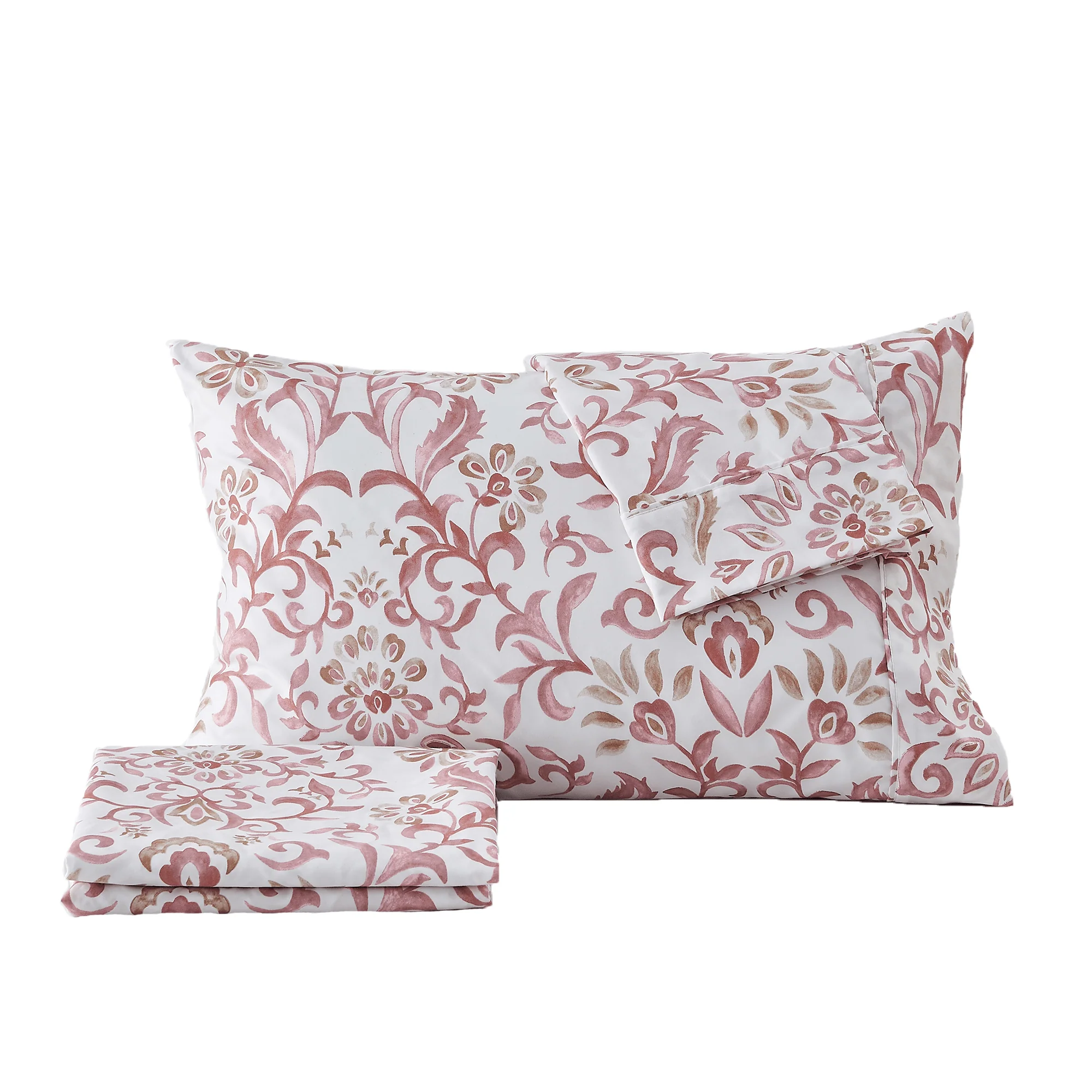 4 Piece Watercolor Floral Microfiber Sheet - Delia Collection - Image 24