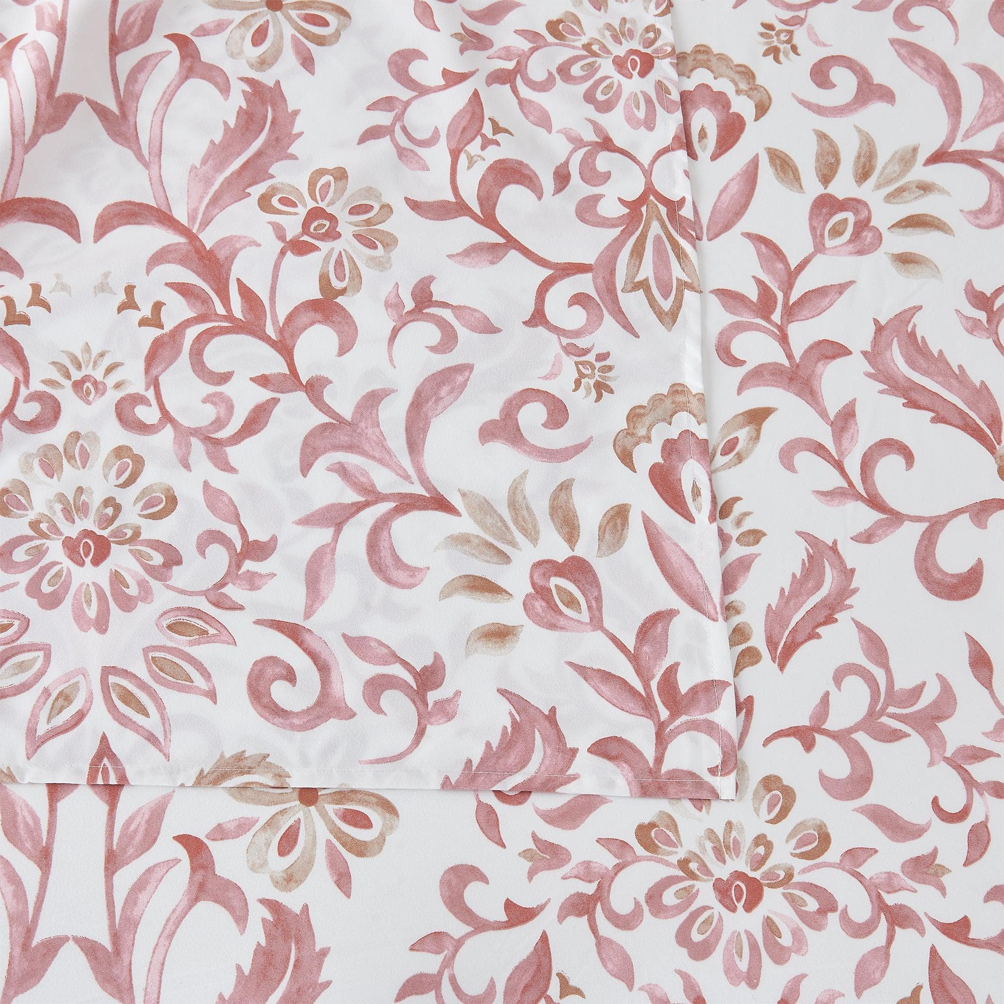 4 Piece Watercolor Floral Microfiber Sheet - Delia Collection - Image 25