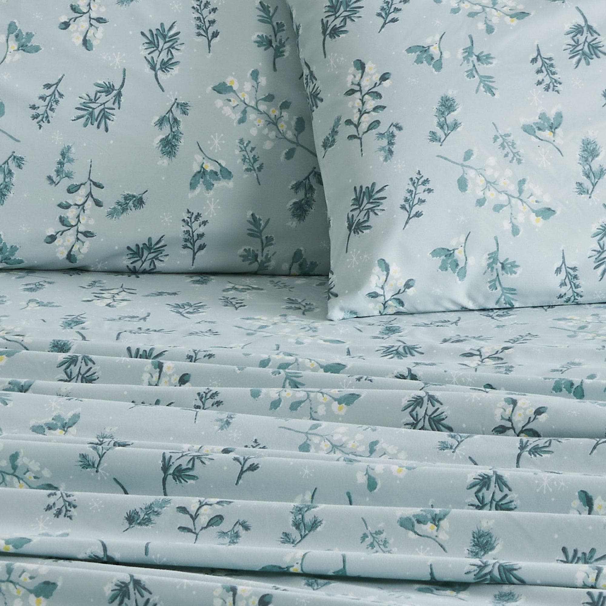 4 Piece Watercolor Floral Microfiber Sheet - Delia Collection - Image 27