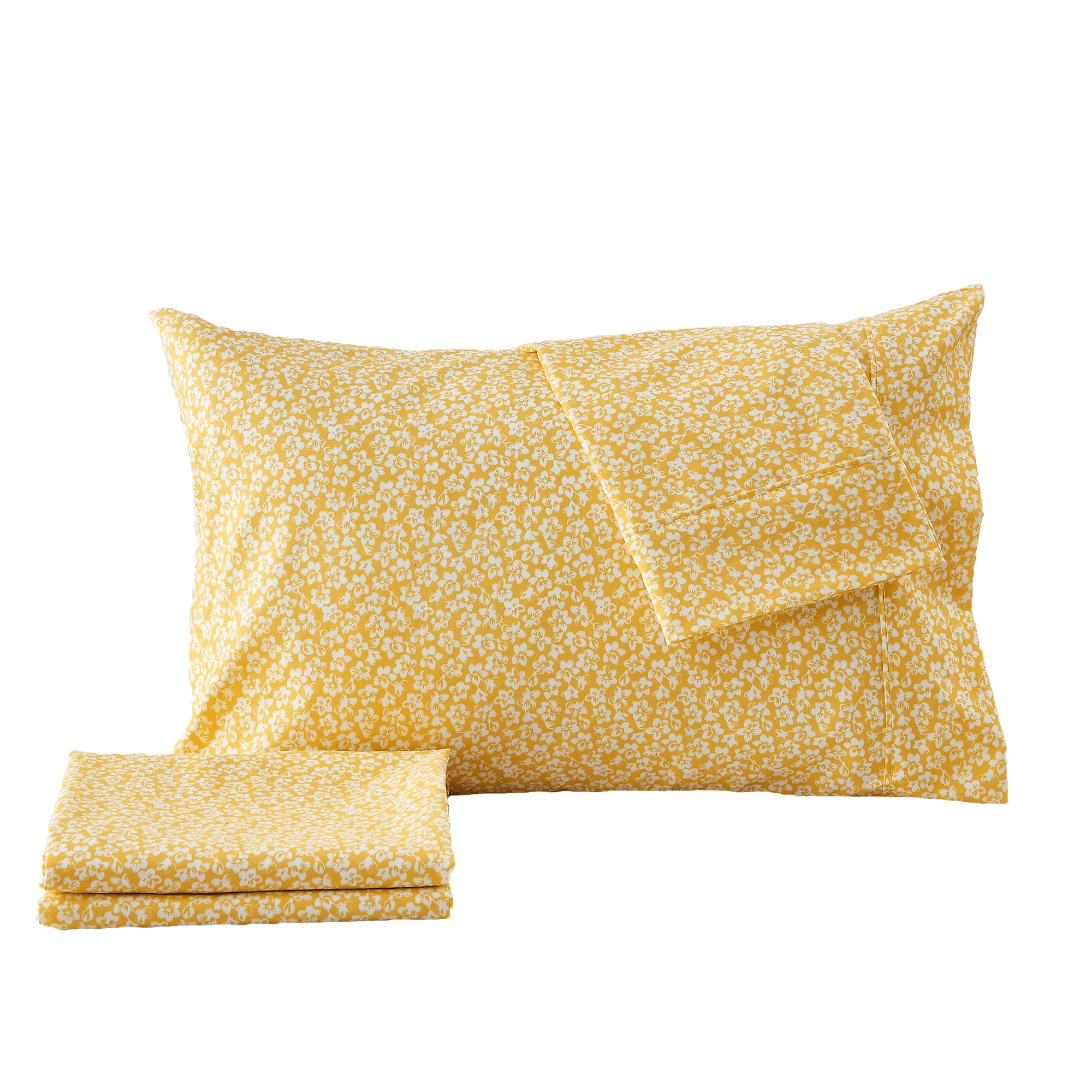 4 Piece Watercolor Floral Microfiber Sheet - Delia Collection - Image 9