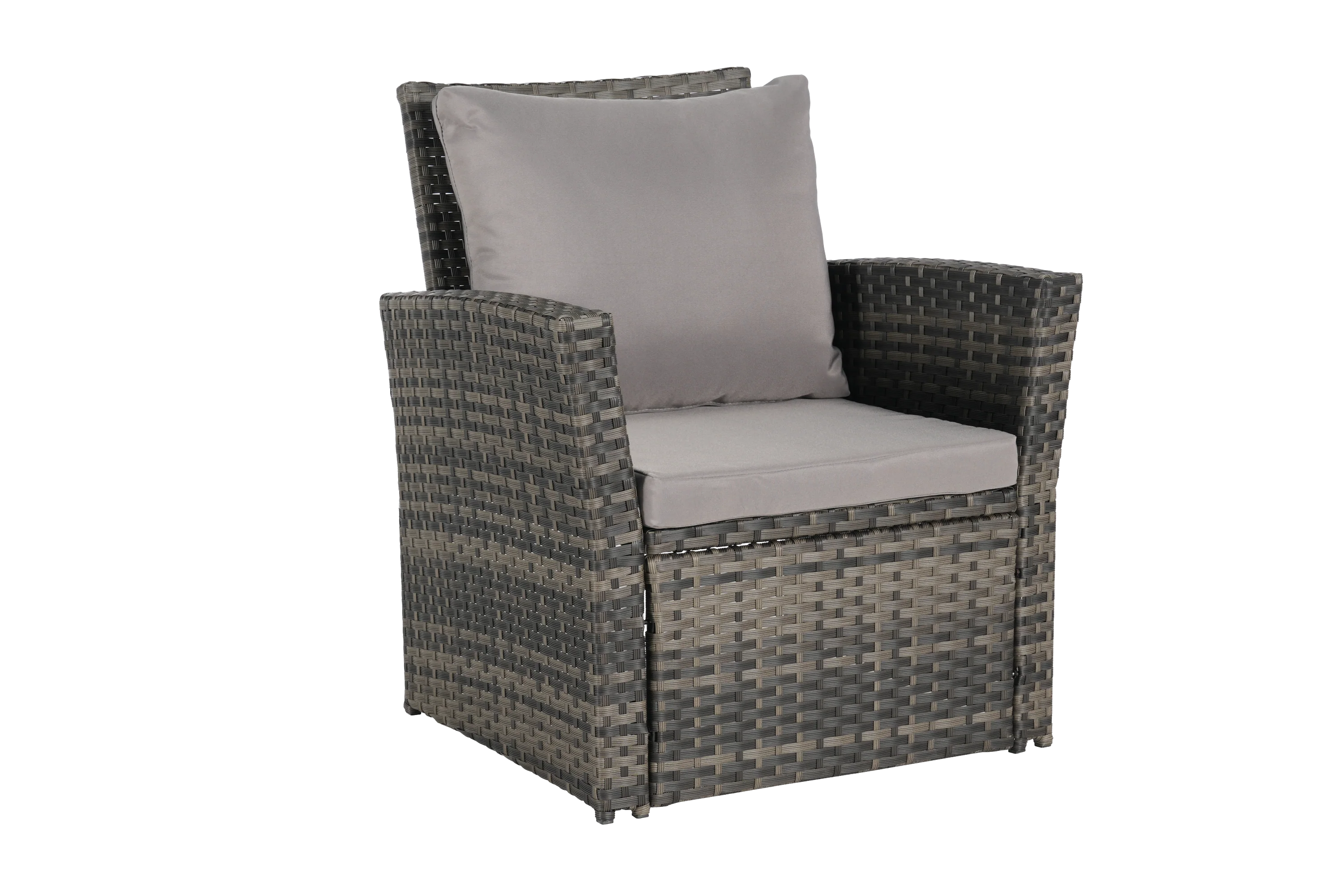 4 Pieces Outdoor Patio Furniture Sets Garden Rattan Chair Wicker Set - Image 8