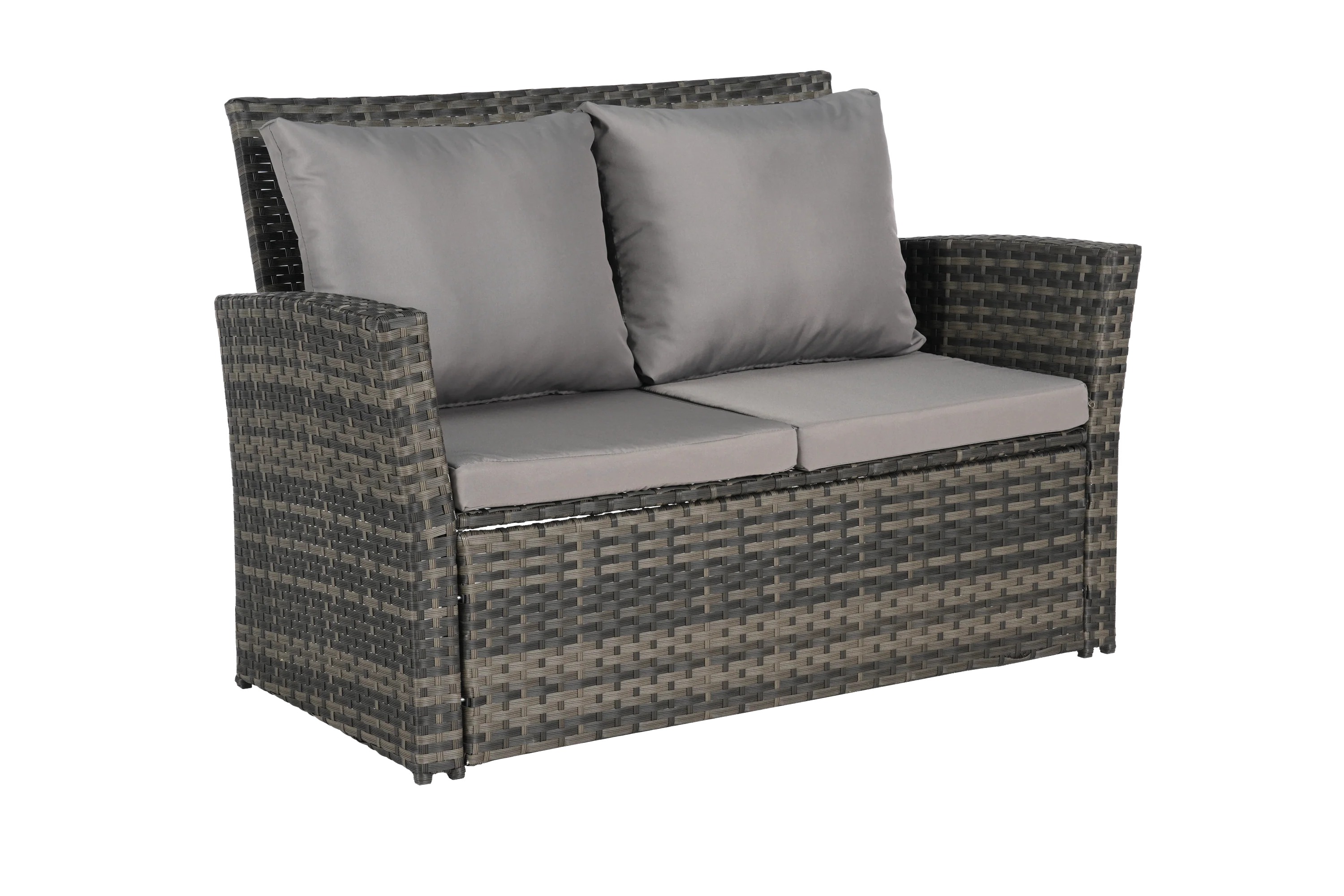 4 Pieces Outdoor Patio Furniture Sets Garden Rattan Chair Wicker Set - Image 9
