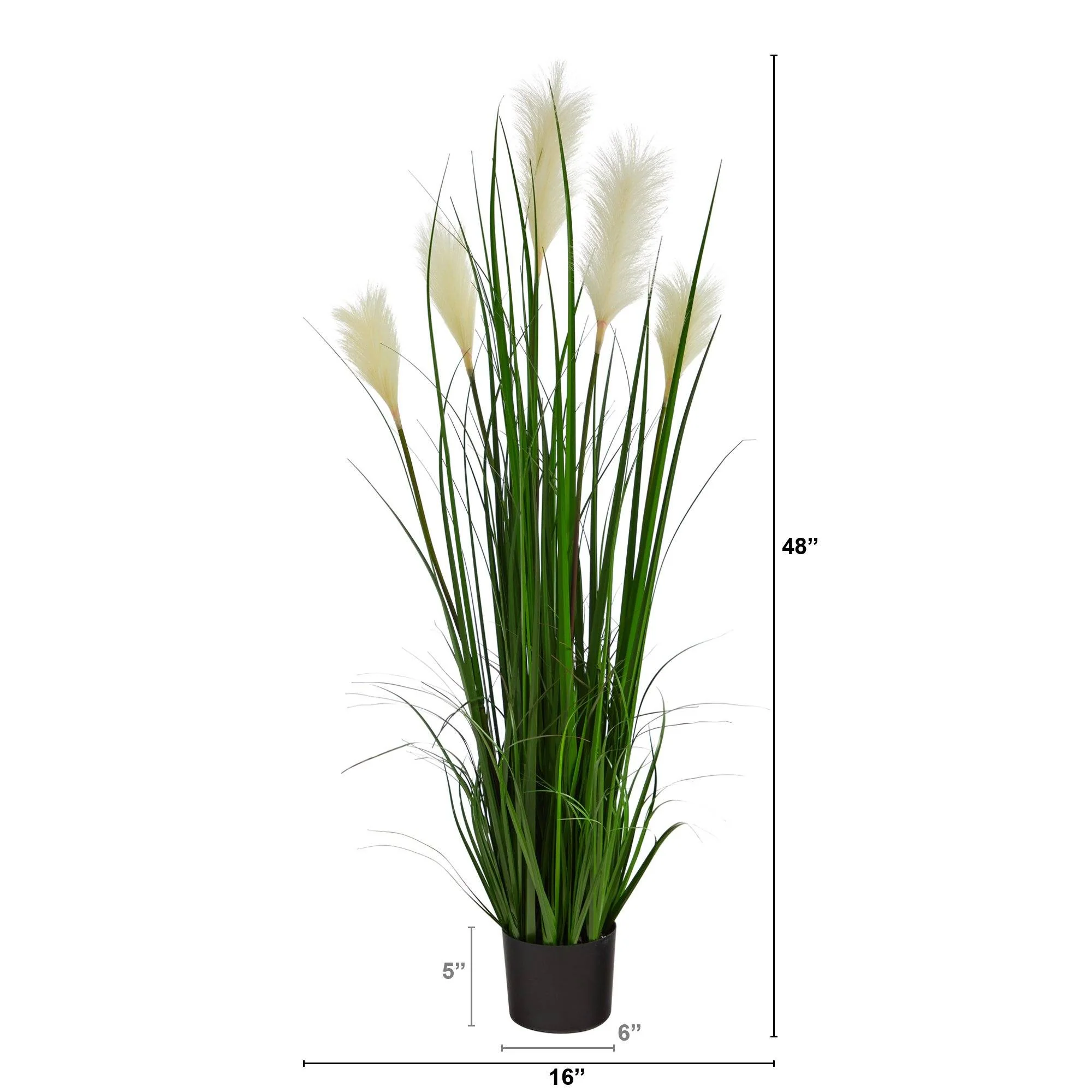 4’ Plum Grass Artificial Plant - Image 2