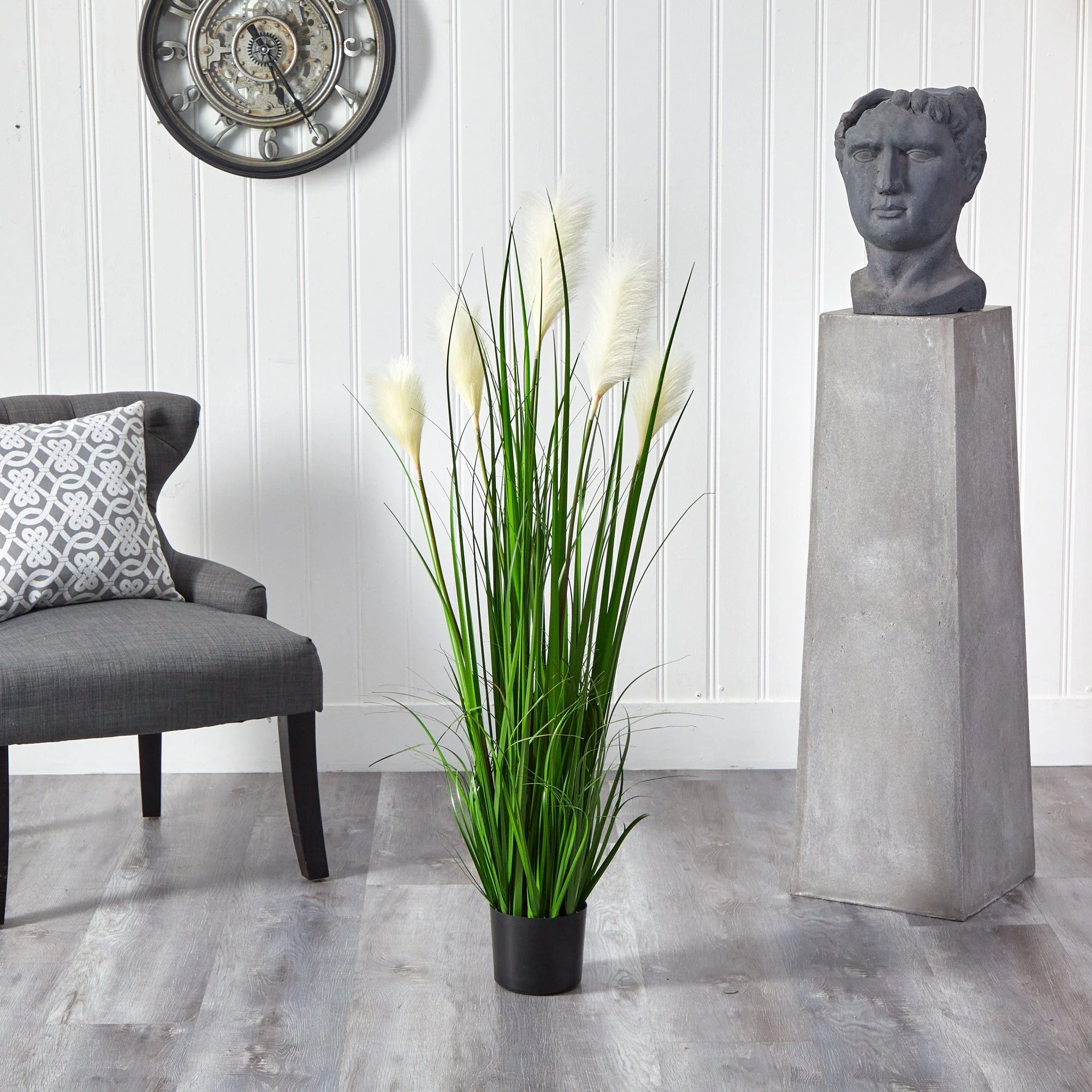 4’ Plum Grass Artificial Plant - Image 4