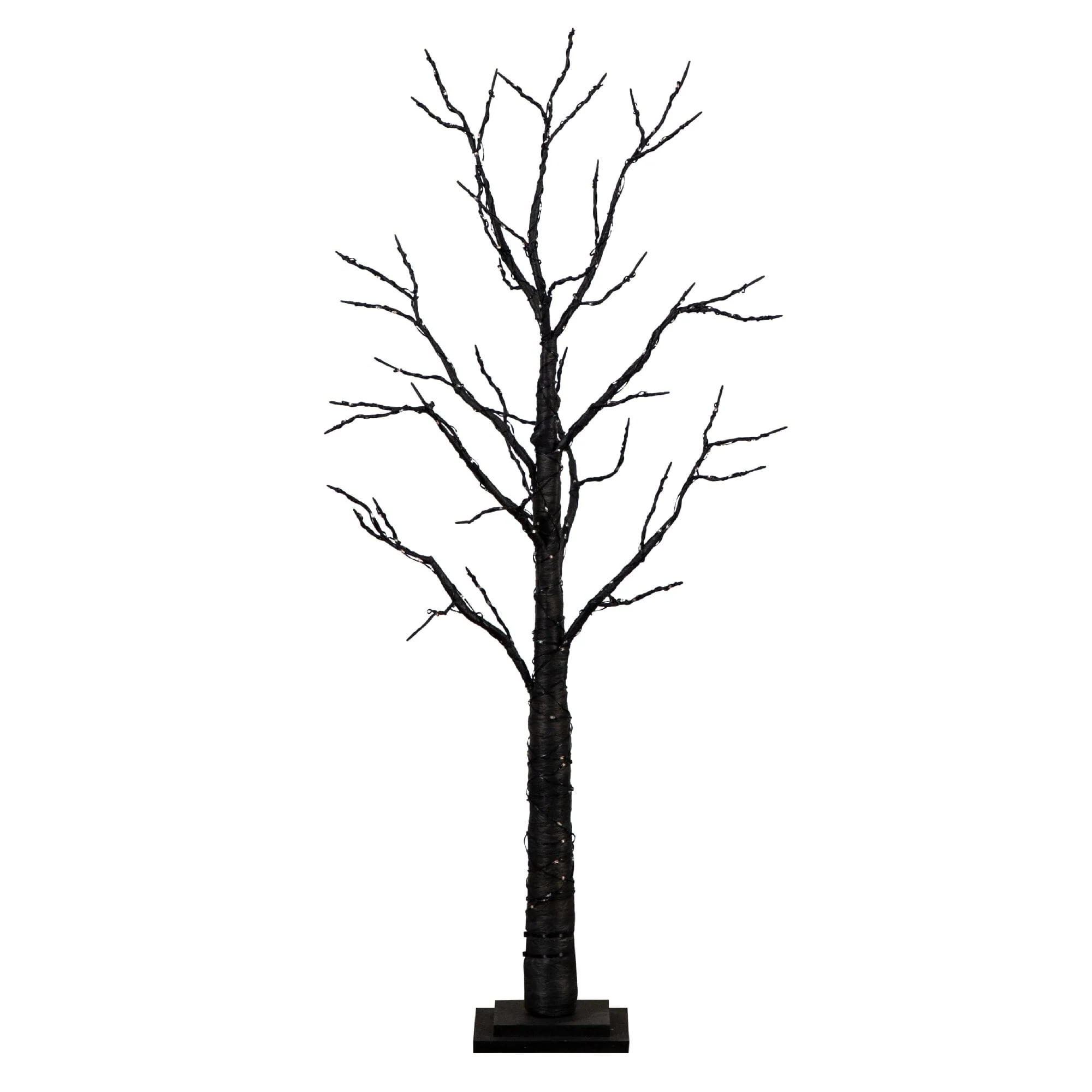4’ Pre-Lit Artificial Halloween Twig Tree with 240 Orange & Purple LED Lights - Image 11