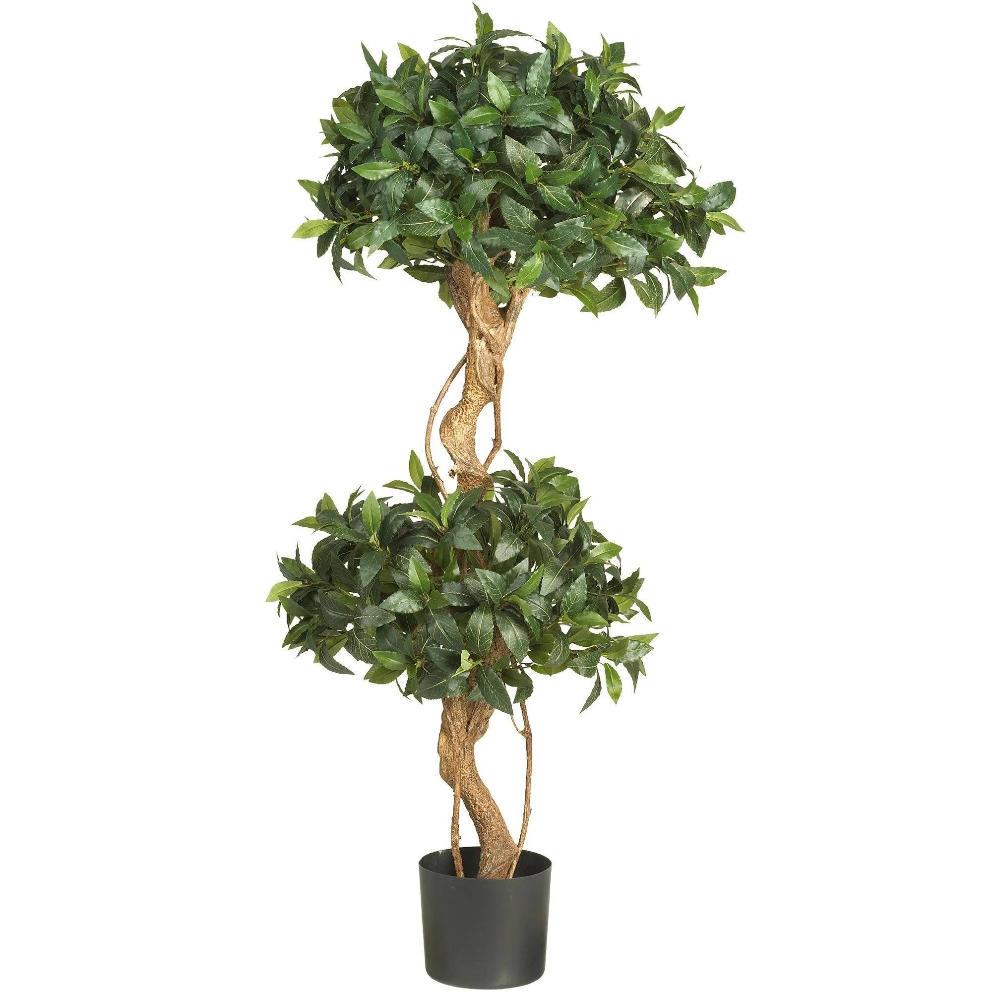 4' Sweet Bay Double Ball Topiary Silk Tree - Image 5