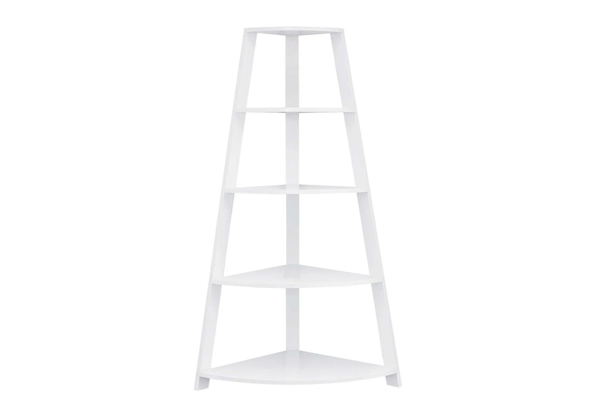4-Tier Corner Bookshelf, Modern & Contemporary Style - Image 2
