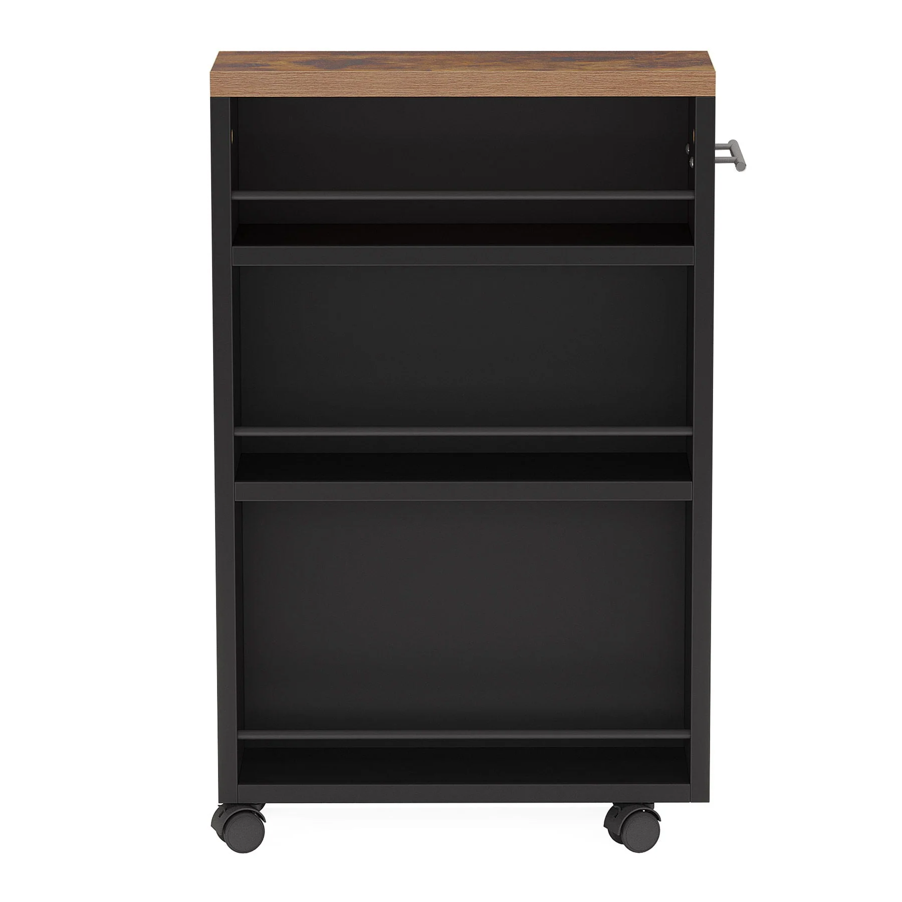 4 Tier Narrow Rolling Kitchen Slim Storage Cart - Image 3