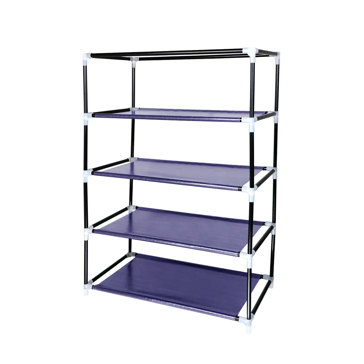 4 Tier Shoe Rack with Side Pocket Holds 24 Shoes - Image 10