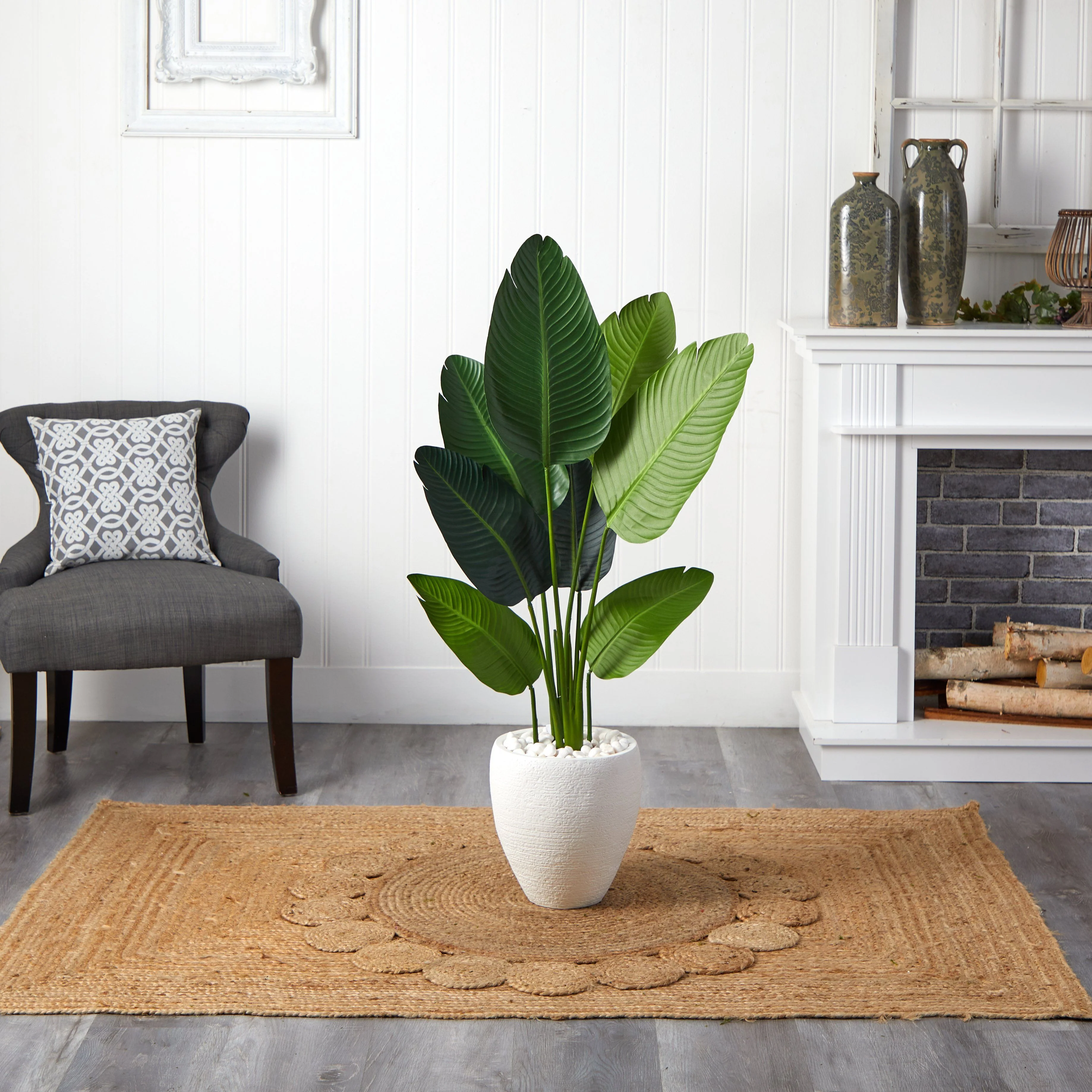 4’ Travelers Artificial Palm Tree in Oval Planter - Image 5