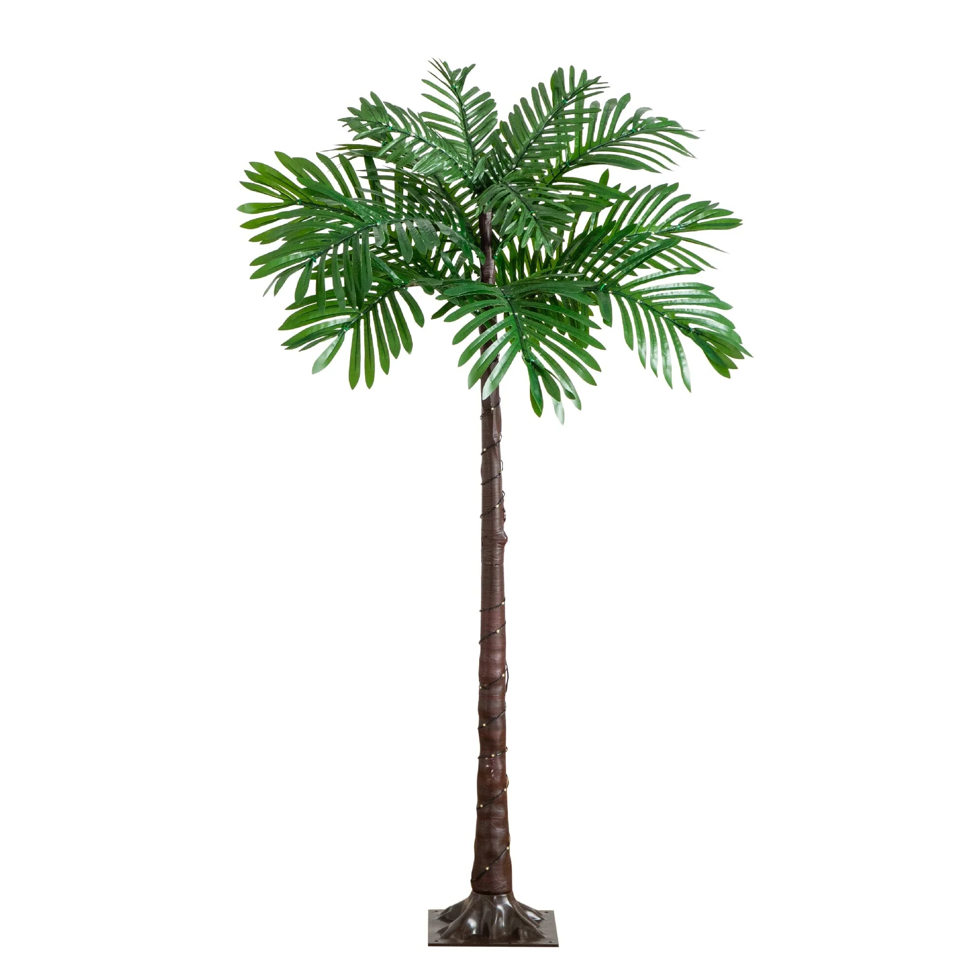 4’ UV Resistant Lighted Artificial Palm Tree with 127 Warm White LED Lights (Indoor/Outdoor) - Image 9