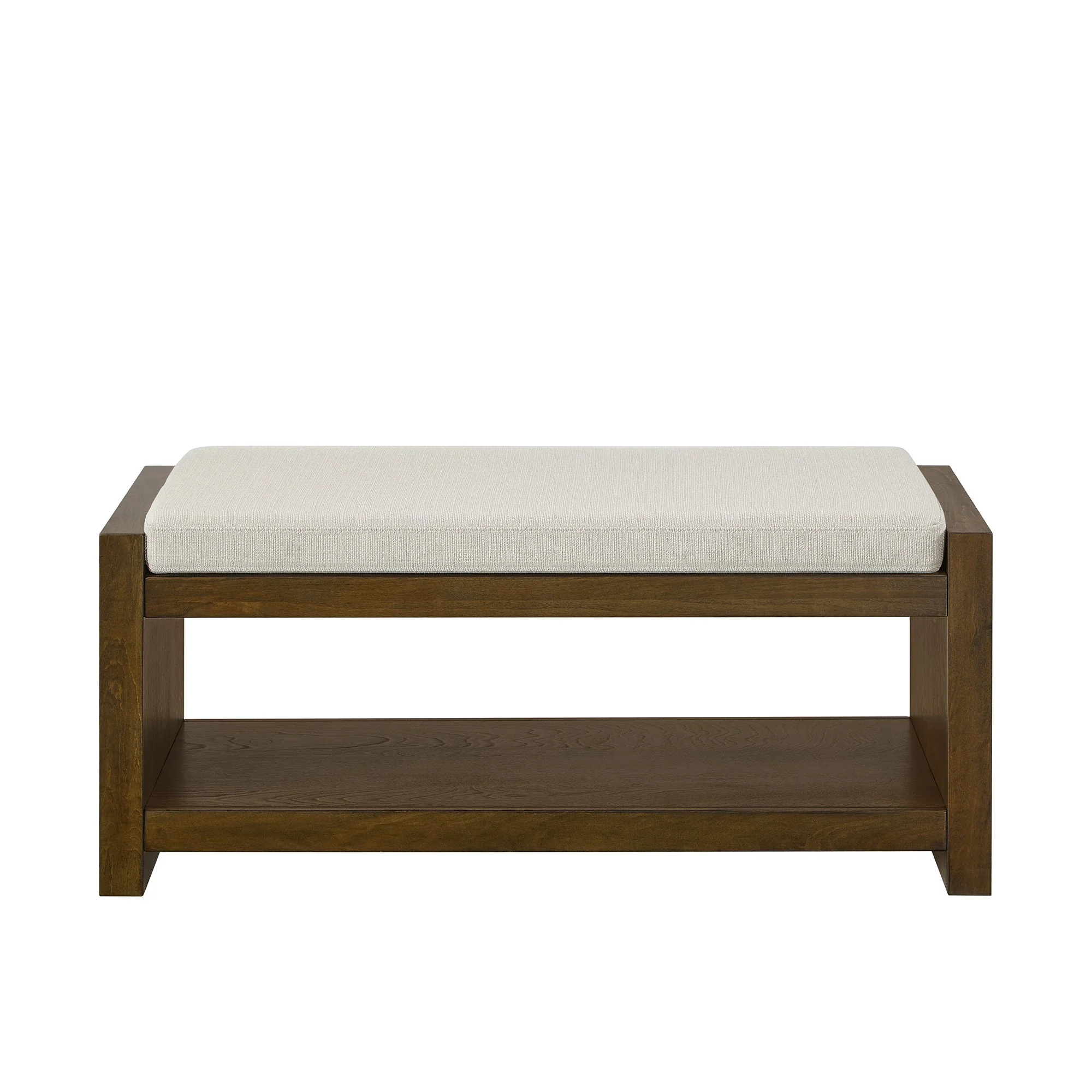 40" Accent Bench with Lower Shelf Shoe Rack - Image 4
