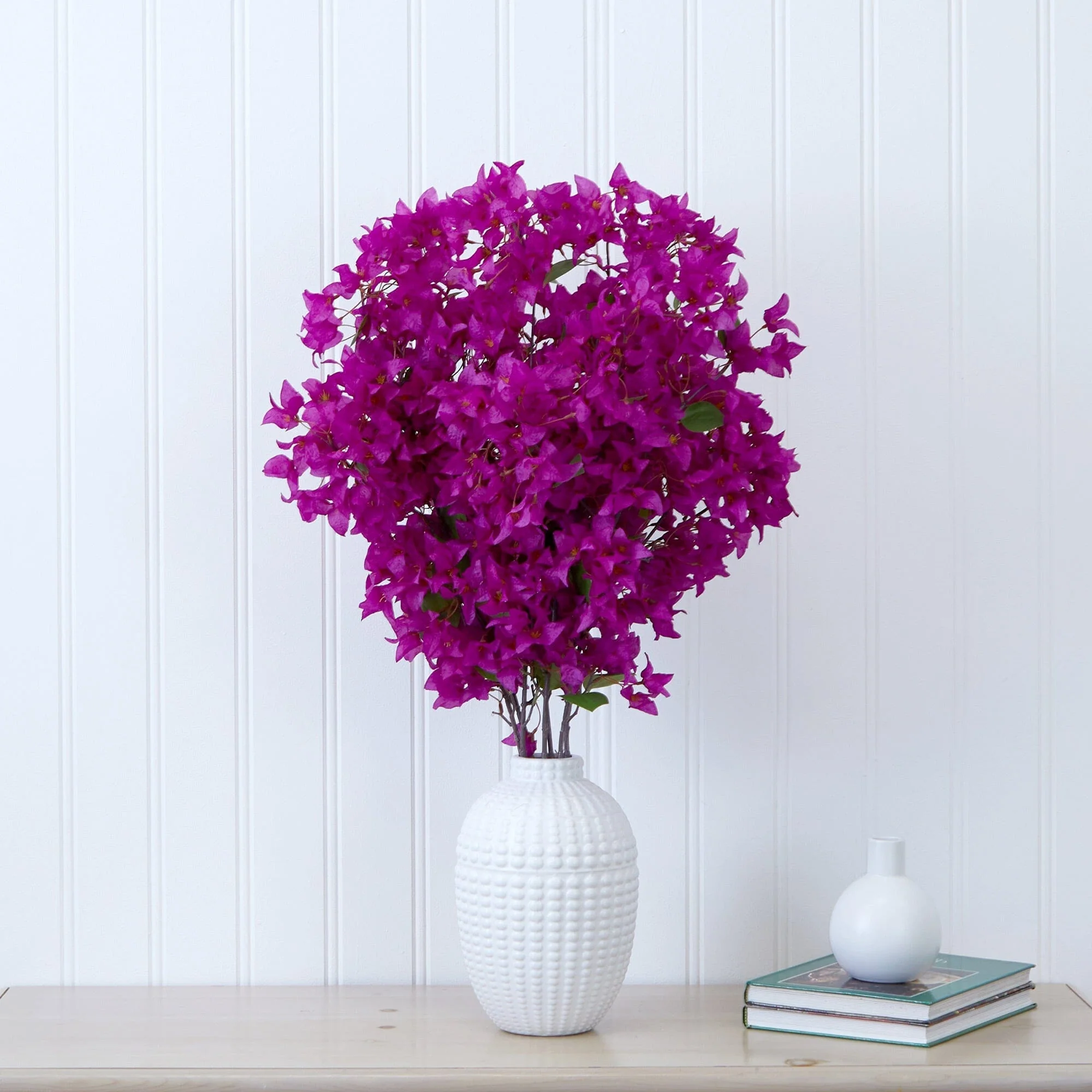 40” Artificial Purple Bougainvillea Arrangement with Vase - Image 5