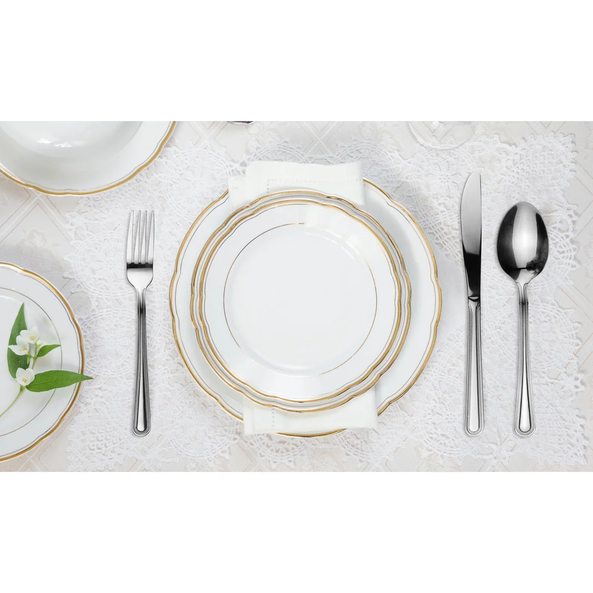 40 Piece Stainless Steel Silverware Set for 8 - Image 12