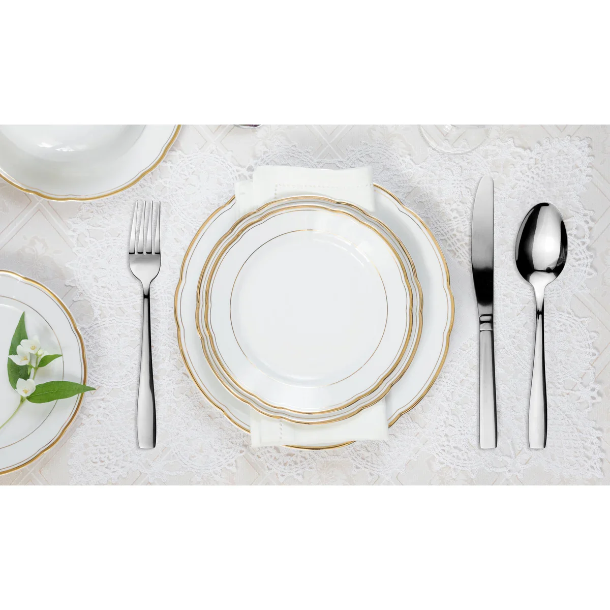 40 Piece Stainless Steel Silverware Set for 8 - Image 18