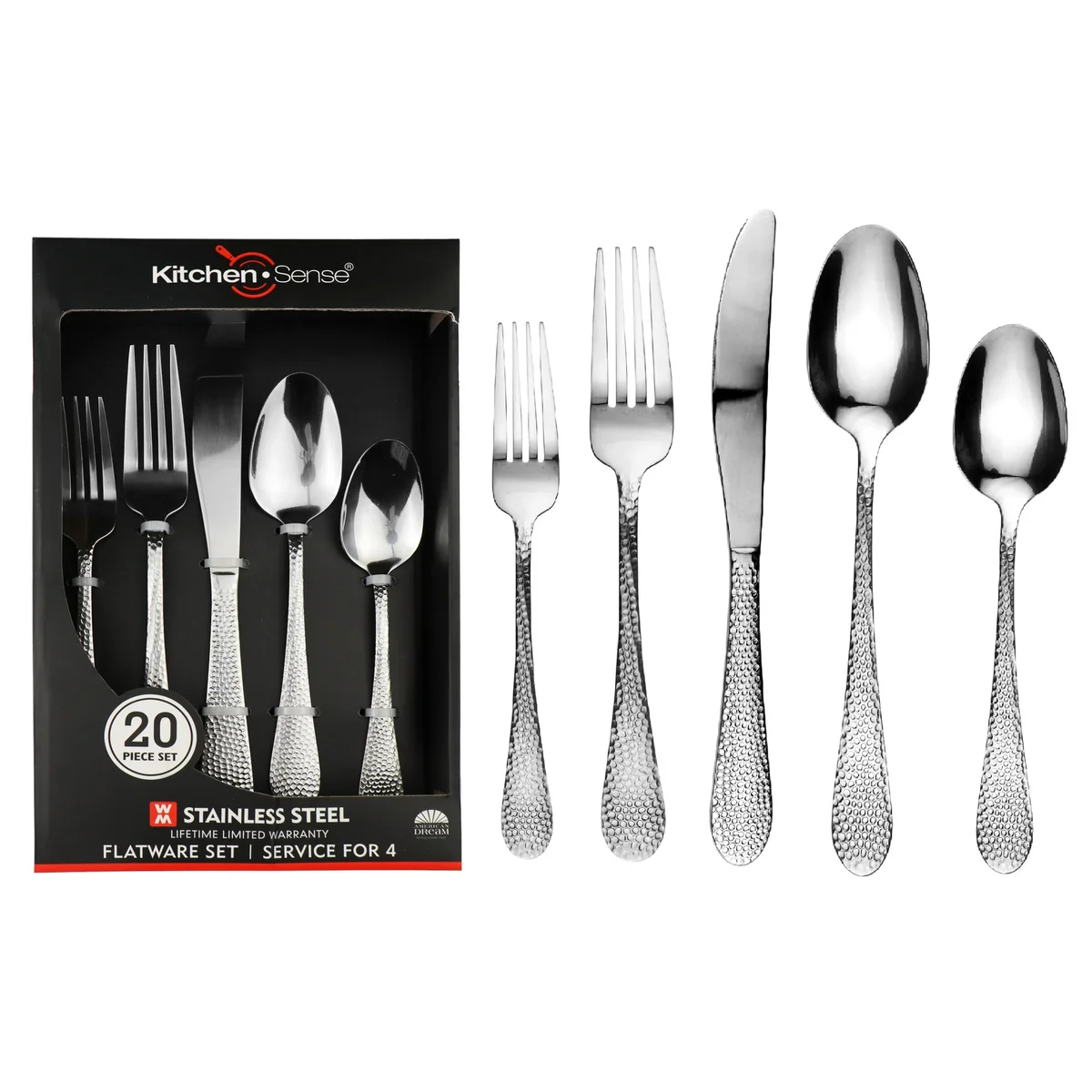 40 Piece Stainless Steel Silverware Set for 8 - Image 2