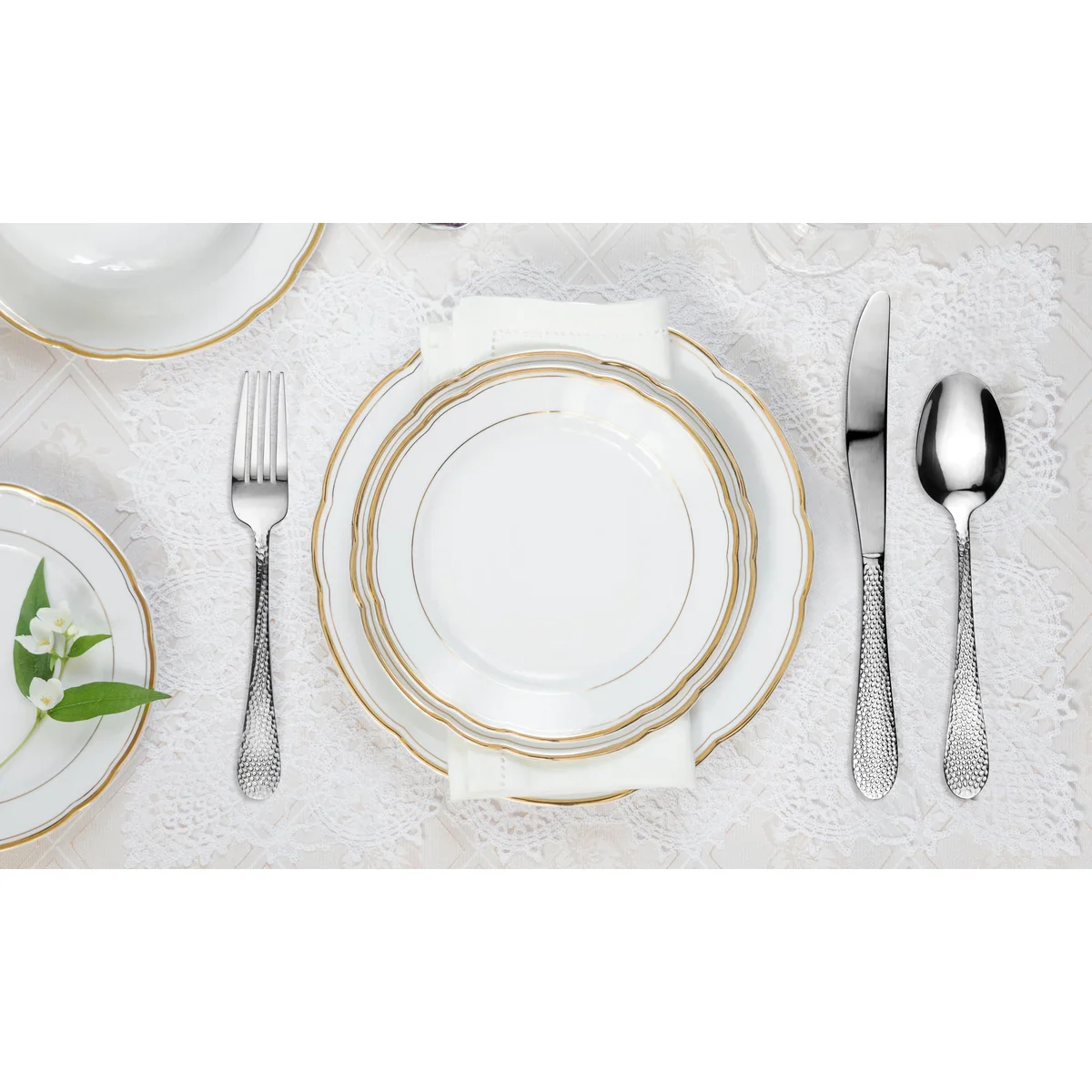 40 Piece Stainless Steel Silverware Set for 8 - Image 7
