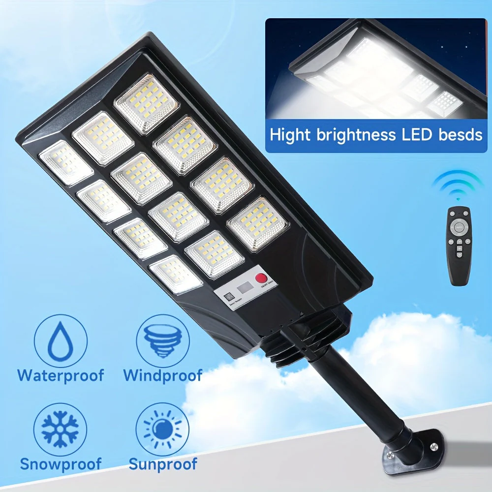 400 LED Solar Floodlights (2-Pack) Waterproof with Motion Sensor - Image 5