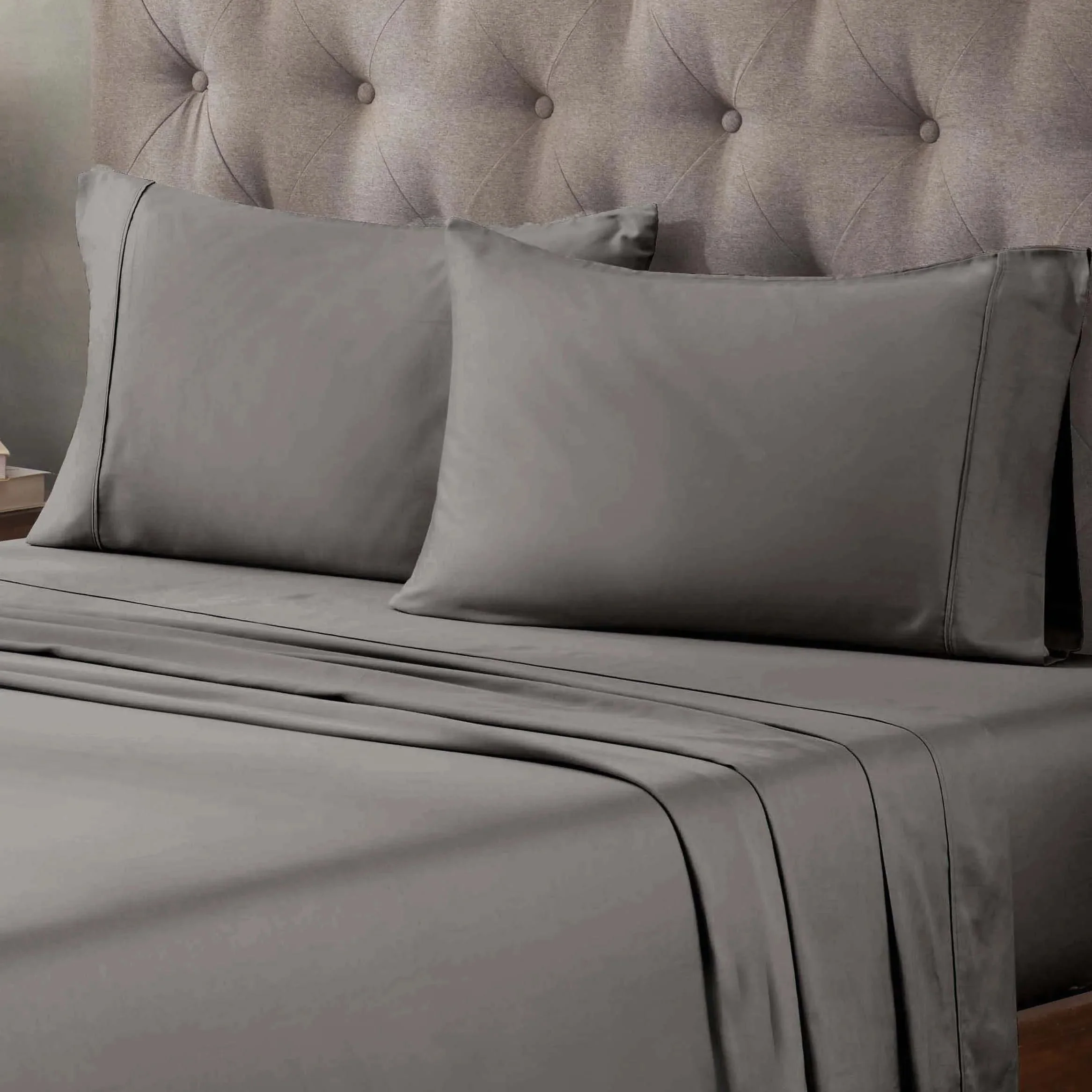 400 Thread Count Egyptian Cotton Sateen Bed Sheet Set - Image 7