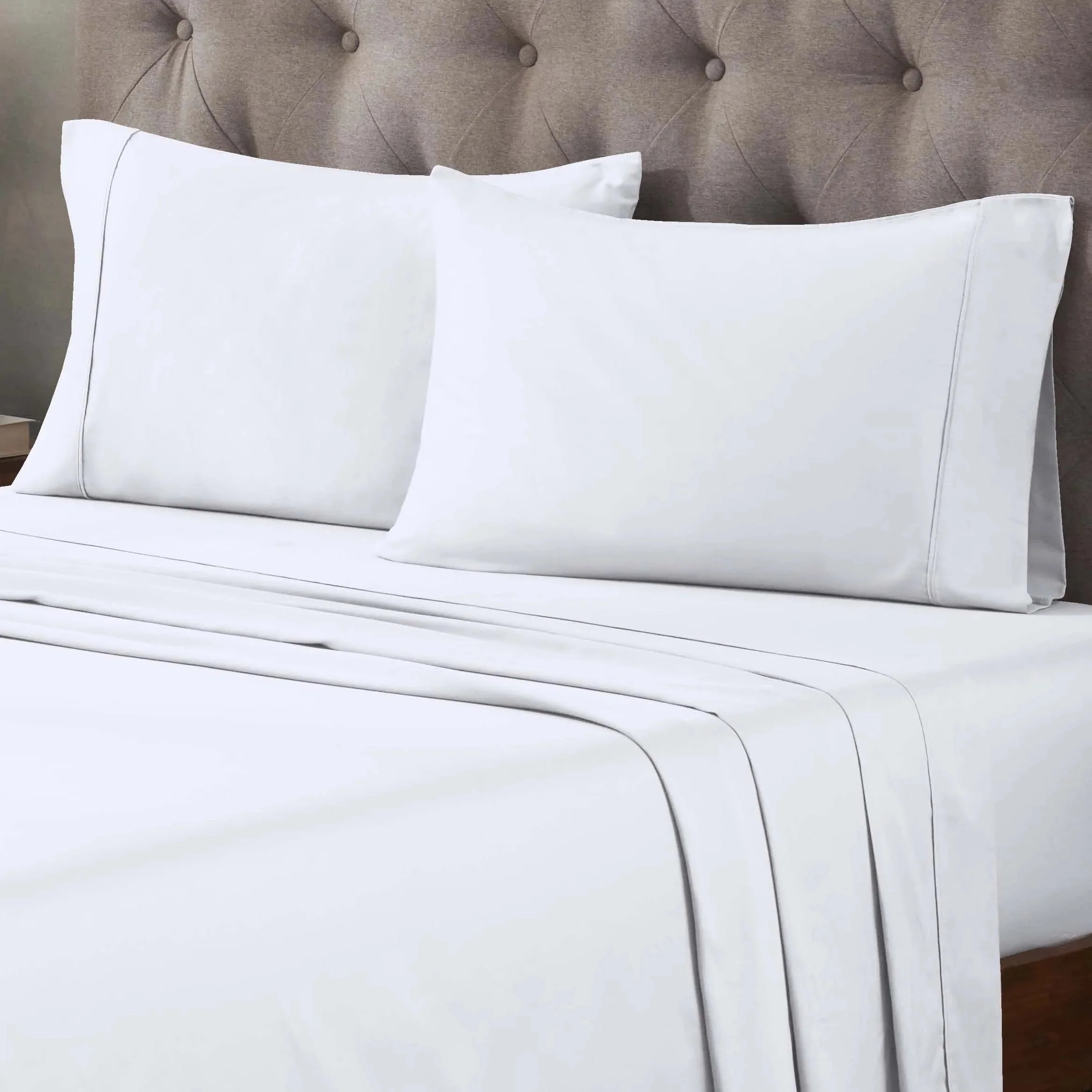 400 Thread Count Egyptian Cotton Sateen Bed Sheet Set - Image 8