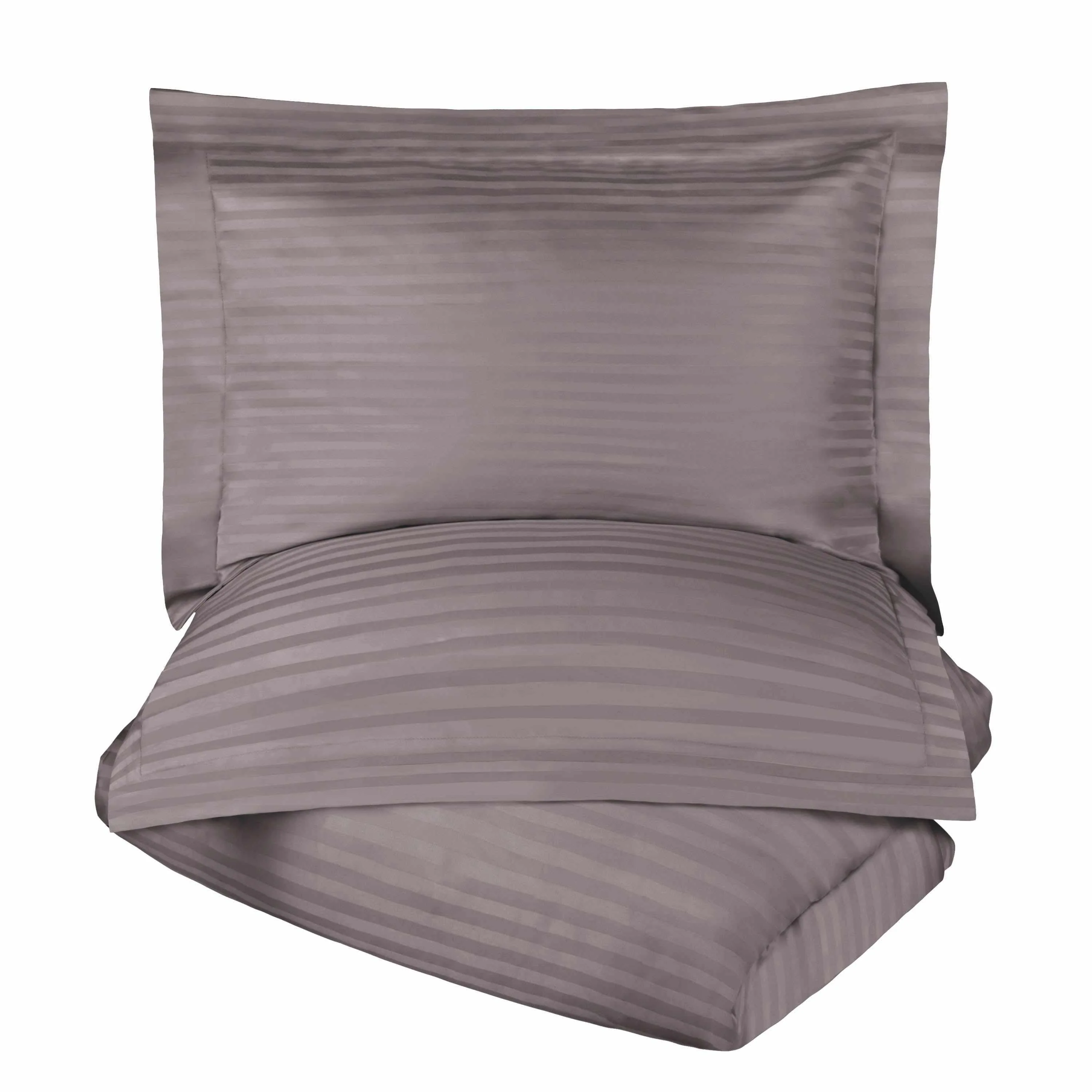 400 Thread Count Lightweight Stripe Egyptian Cotton Duvet Cover Set - Image 13