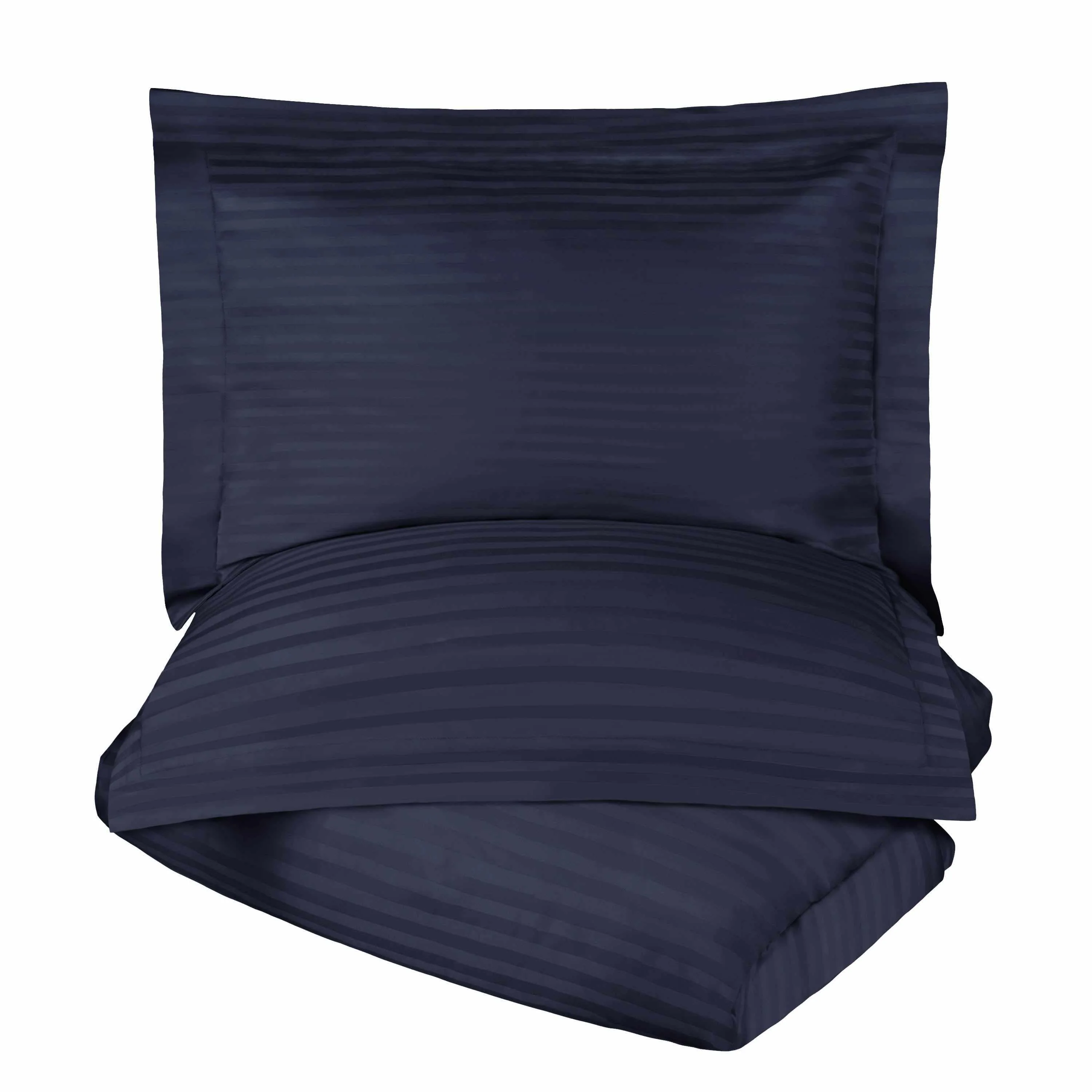 400 Thread Count Lightweight Stripe Egyptian Cotton Duvet Cover Set - Image 15