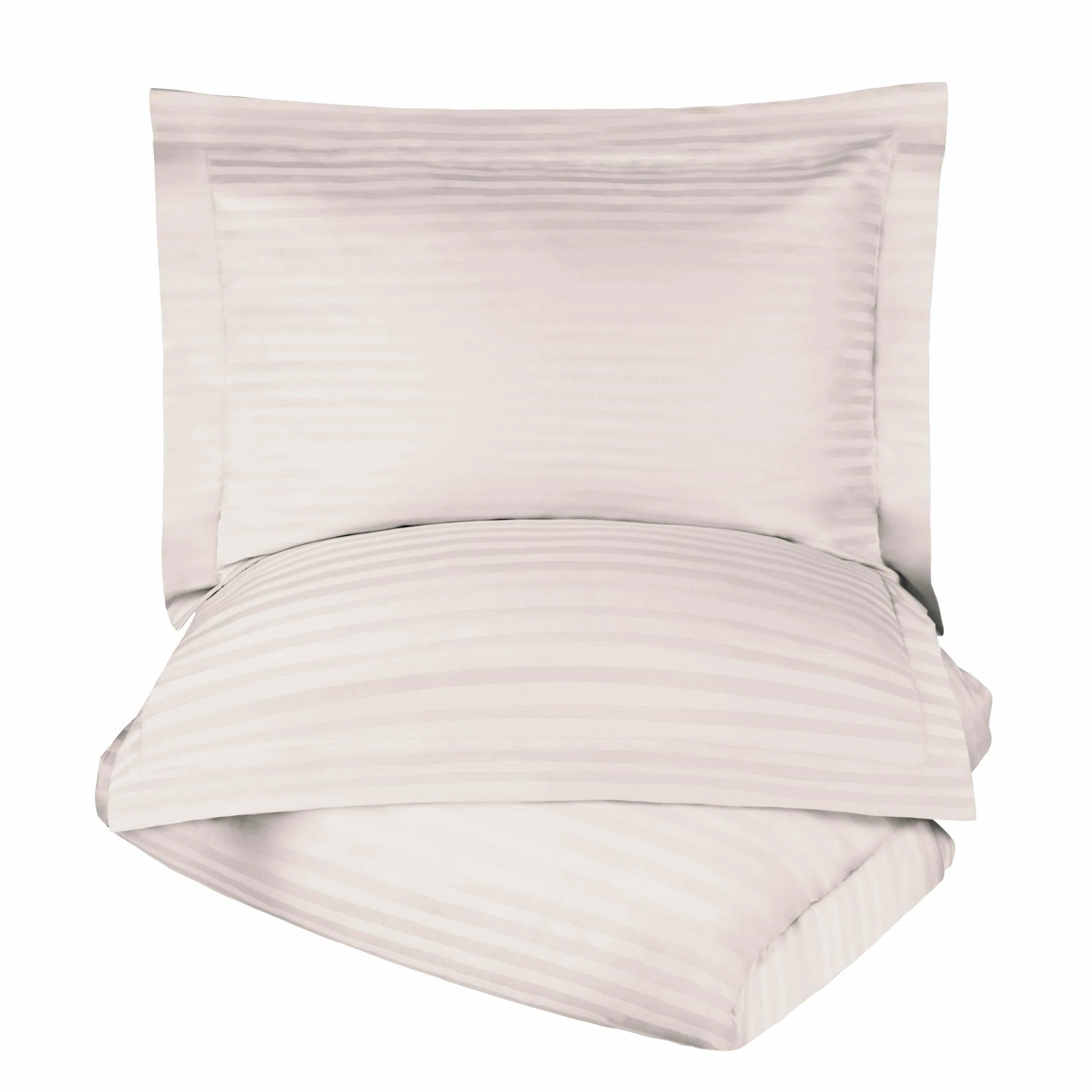 400 Thread Count Lightweight Stripe Egyptian Cotton Duvet Cover Set - Image 19