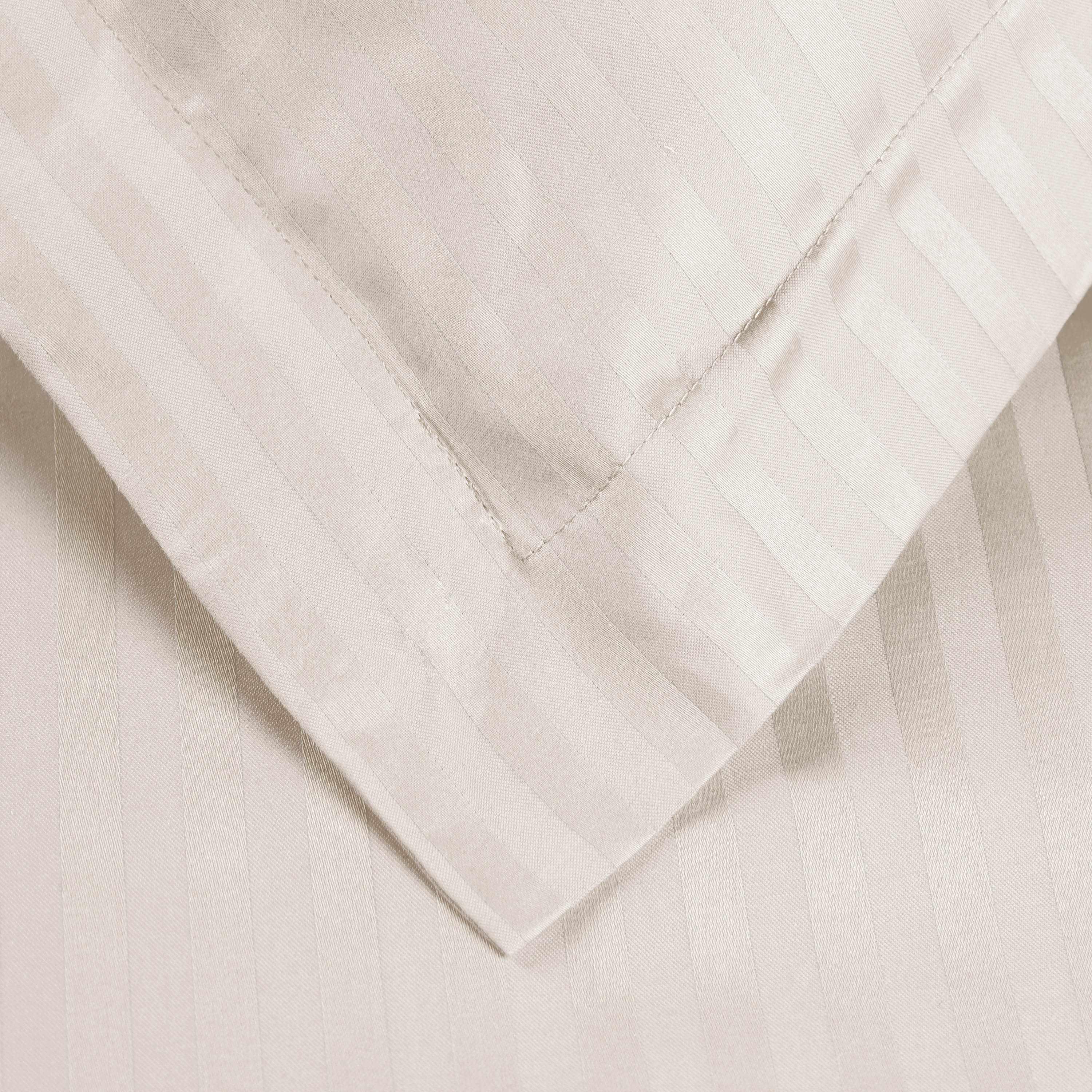 400 Thread Count Lightweight Stripe Egyptian Cotton Duvet Cover Set - Image 20