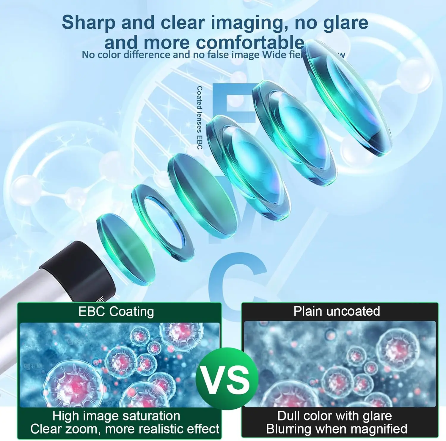 40X–2000X Microscope for Kids Adults with LED Light Phone Adapter Science Kit - Image 4