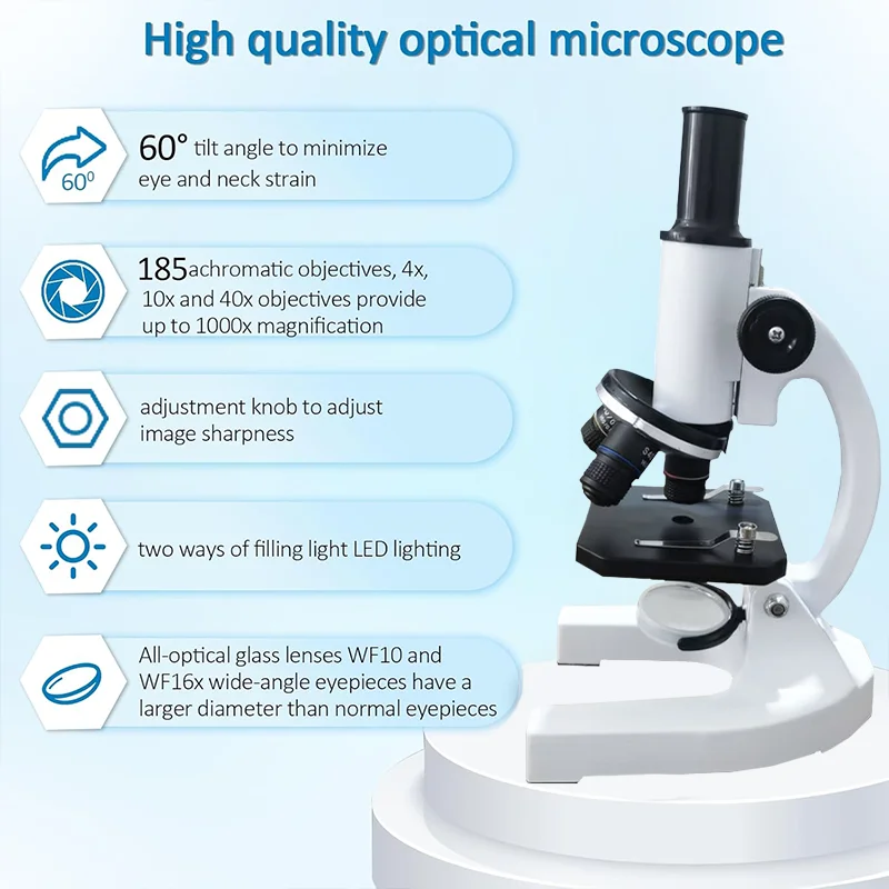 40X–2000X Microscope for Kids Adults with LED Light Phone Adapter Science Kit - Image 6