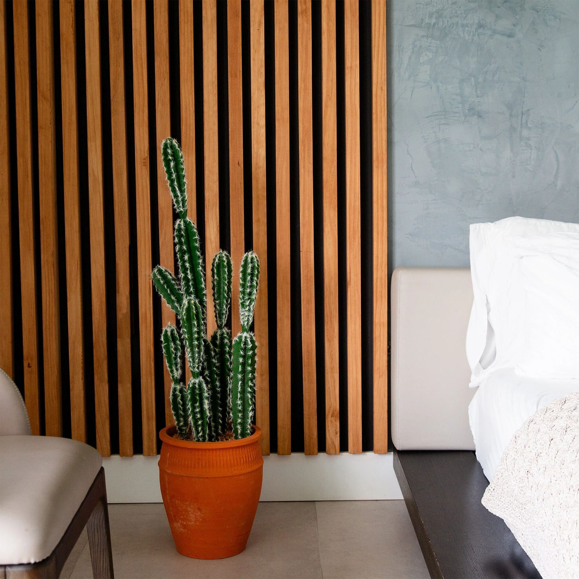 41” Artificial Cactus in Terracotta Planter - Image 3