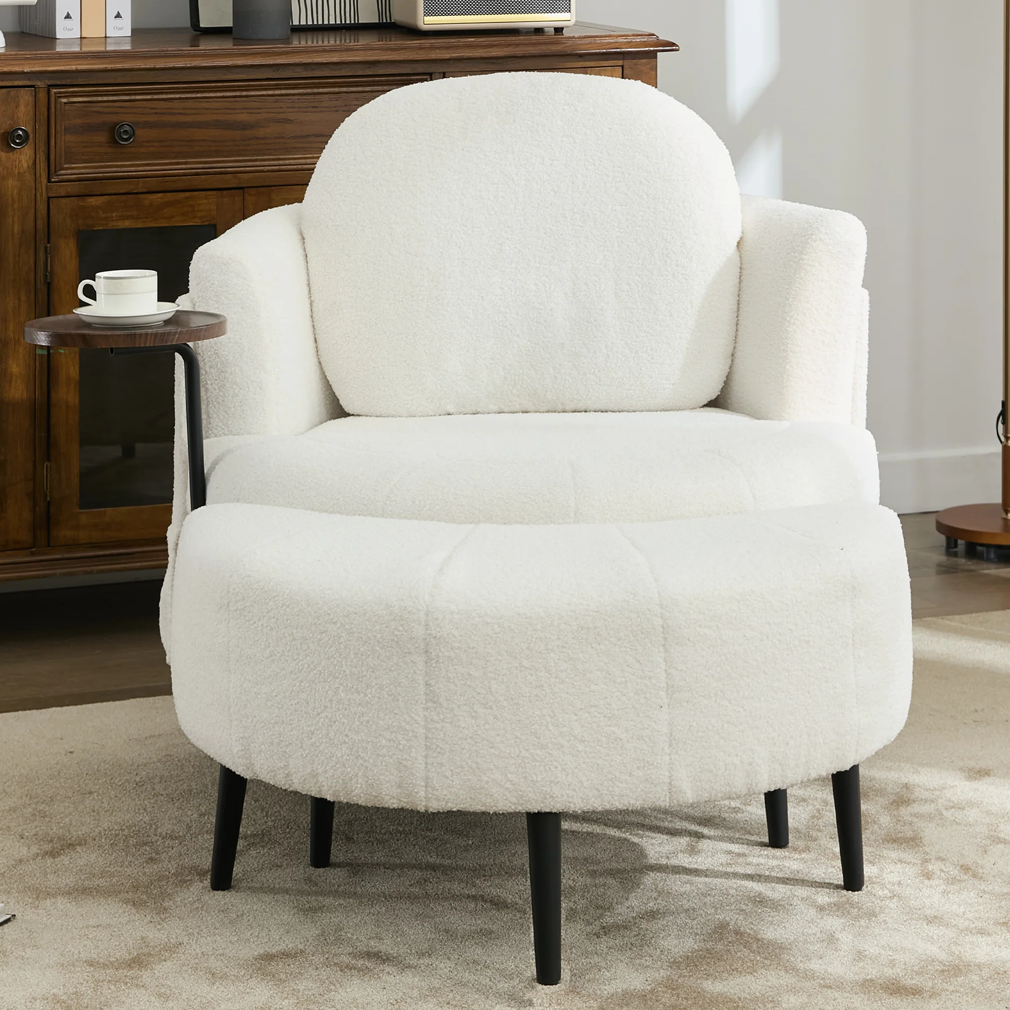 42.5' Single Sofa Chair in White - Image 10