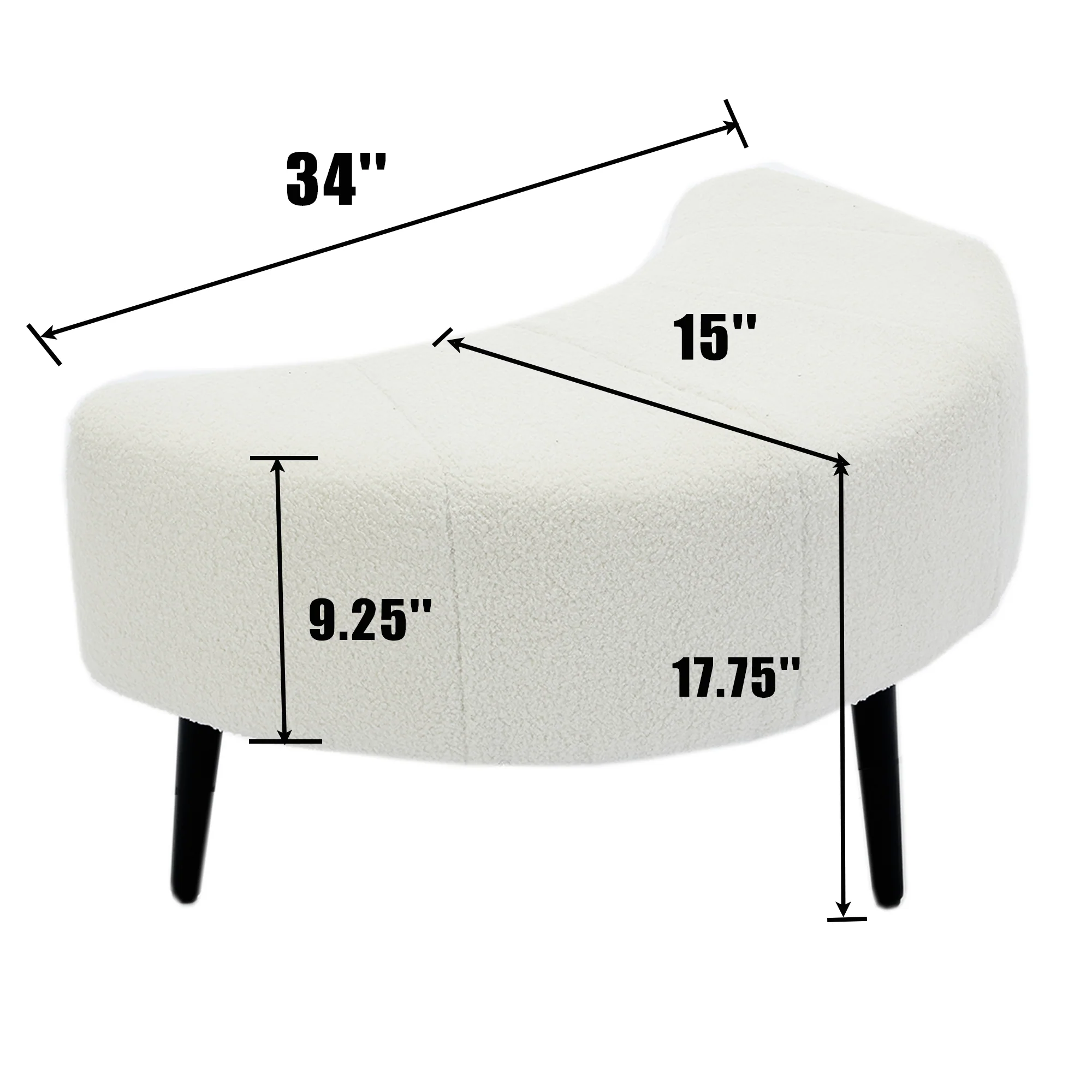 42.5' Single Sofa Chair in White - Image 16