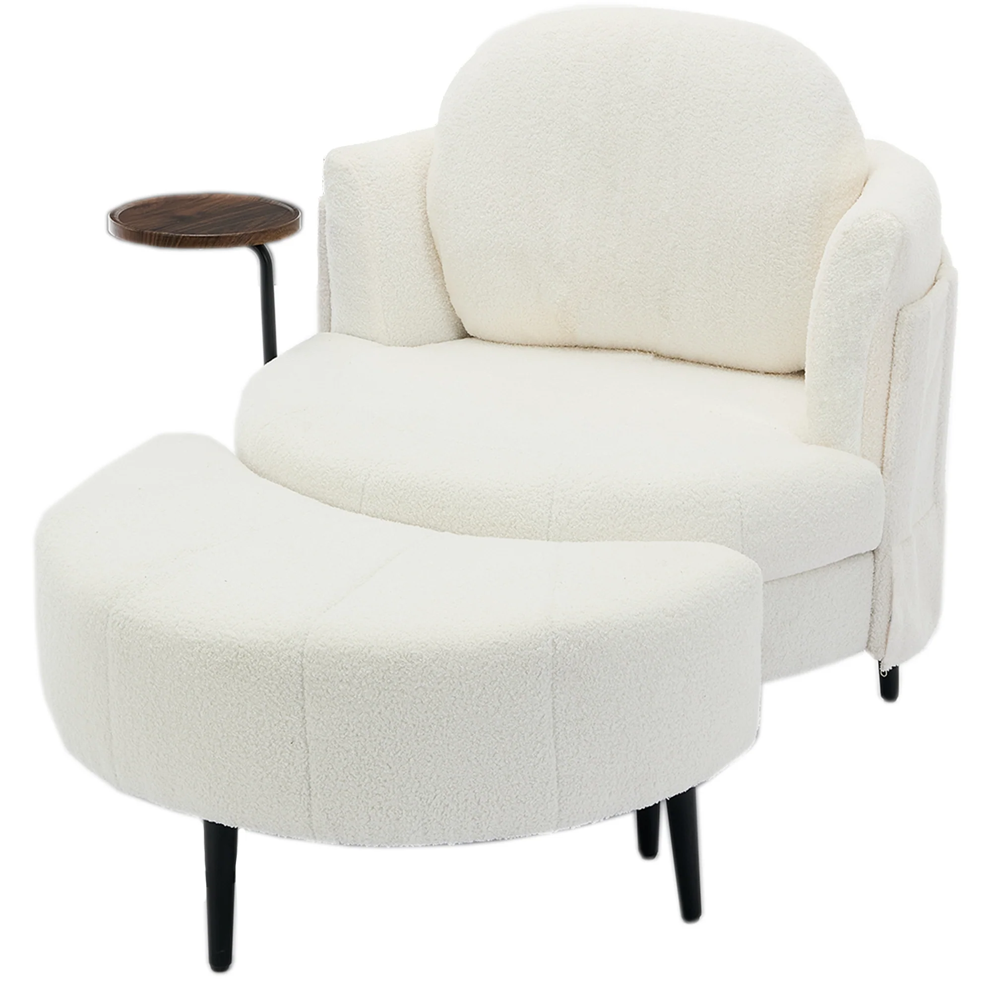 42.5' Single Sofa Chair in White - Image 18