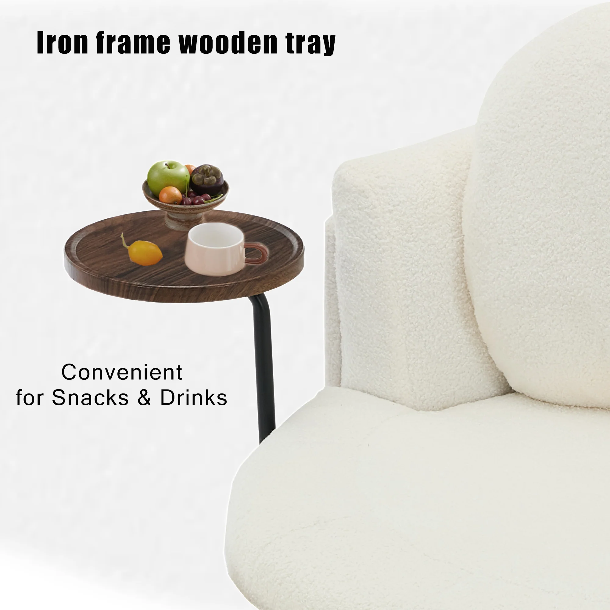 42.5' Single Sofa Chair in White - Image 2