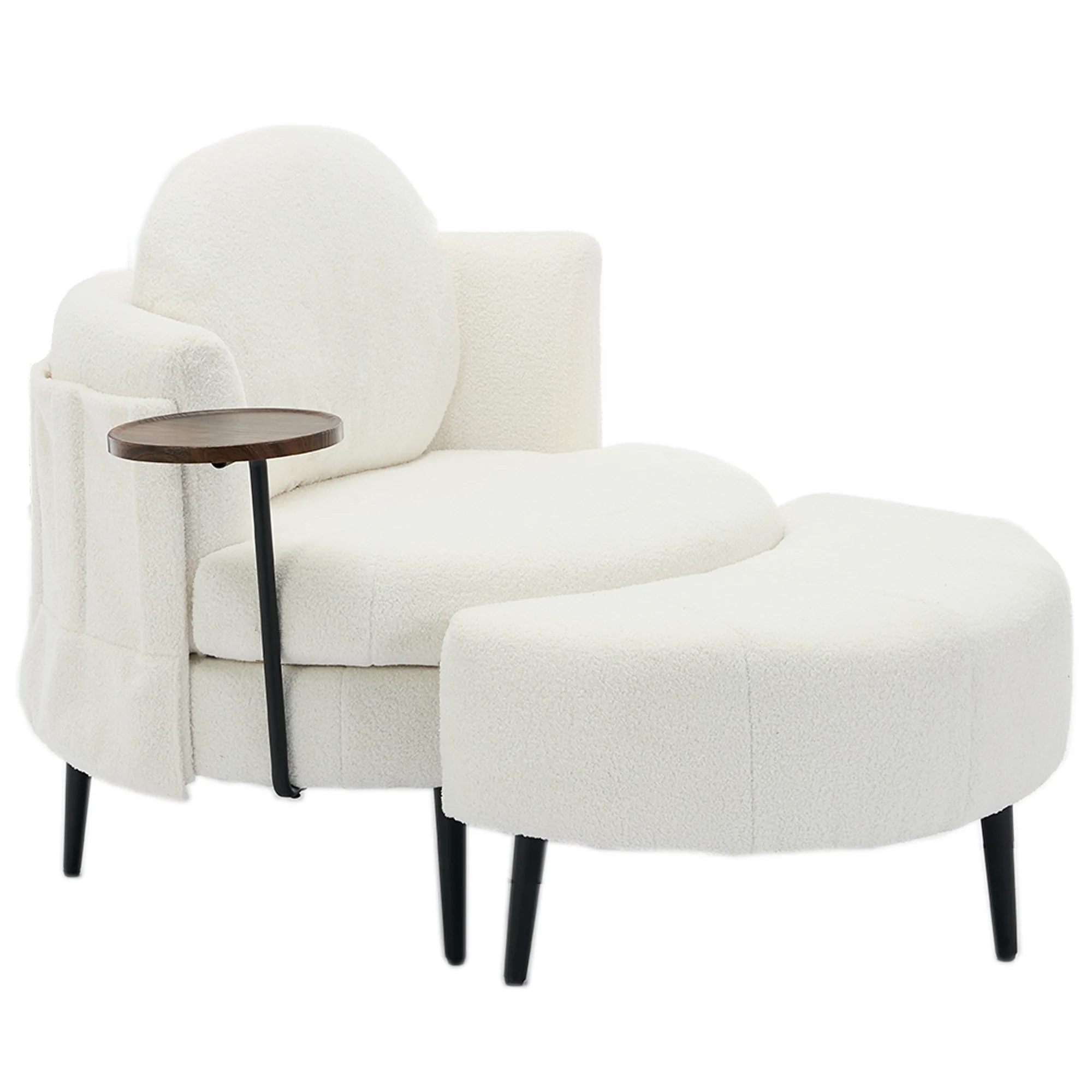 42.5' Single Sofa Chair in White - Image 20