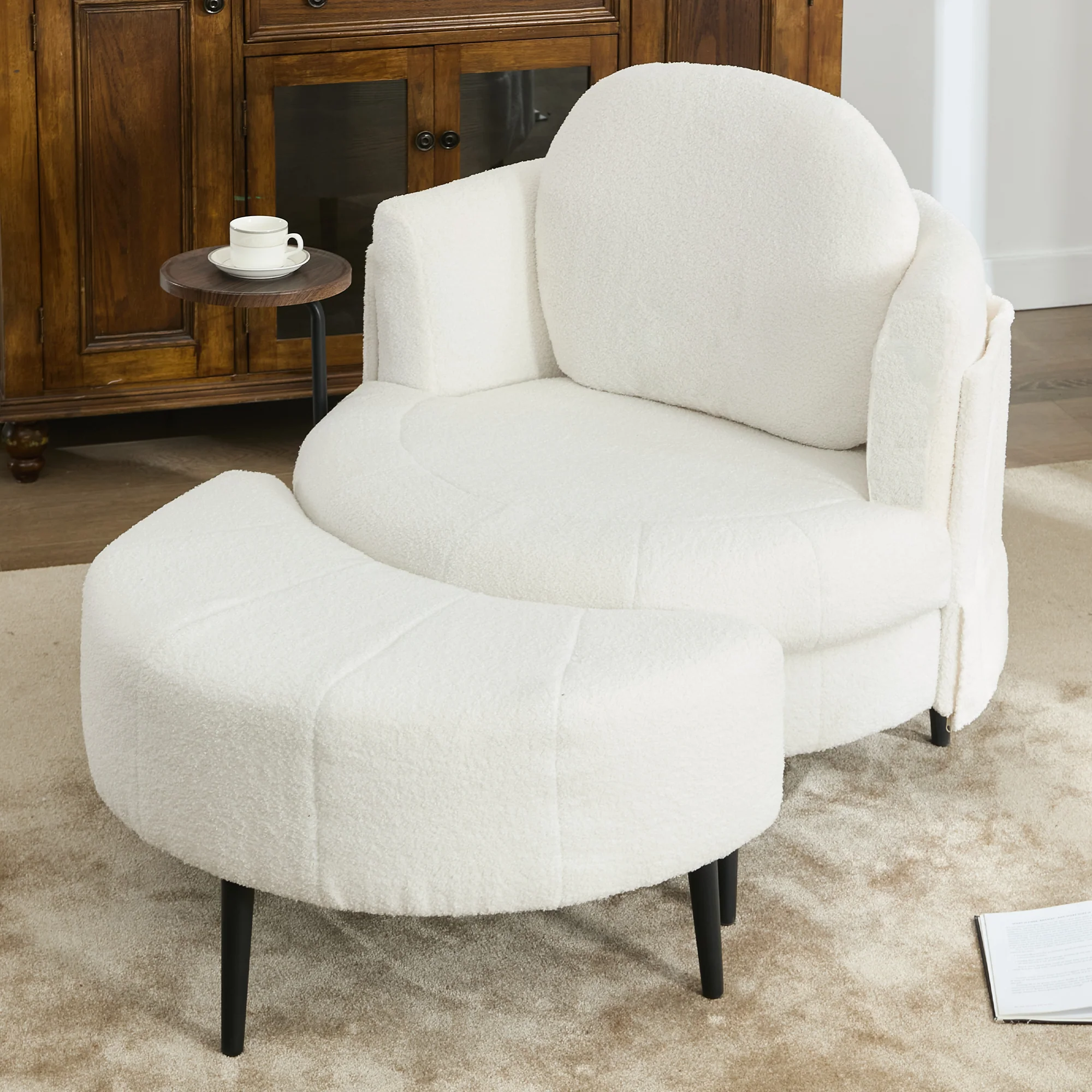 42.5' Single Sofa Chair in White - Image 5
