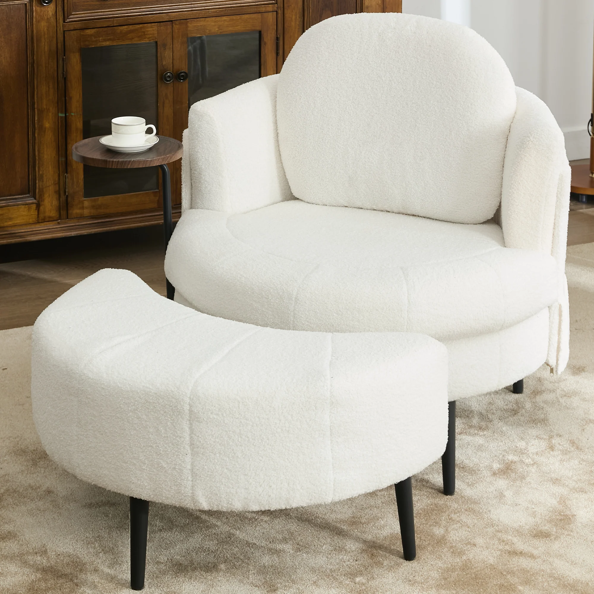 42.5' Single Sofa Chair in White - Image 6
