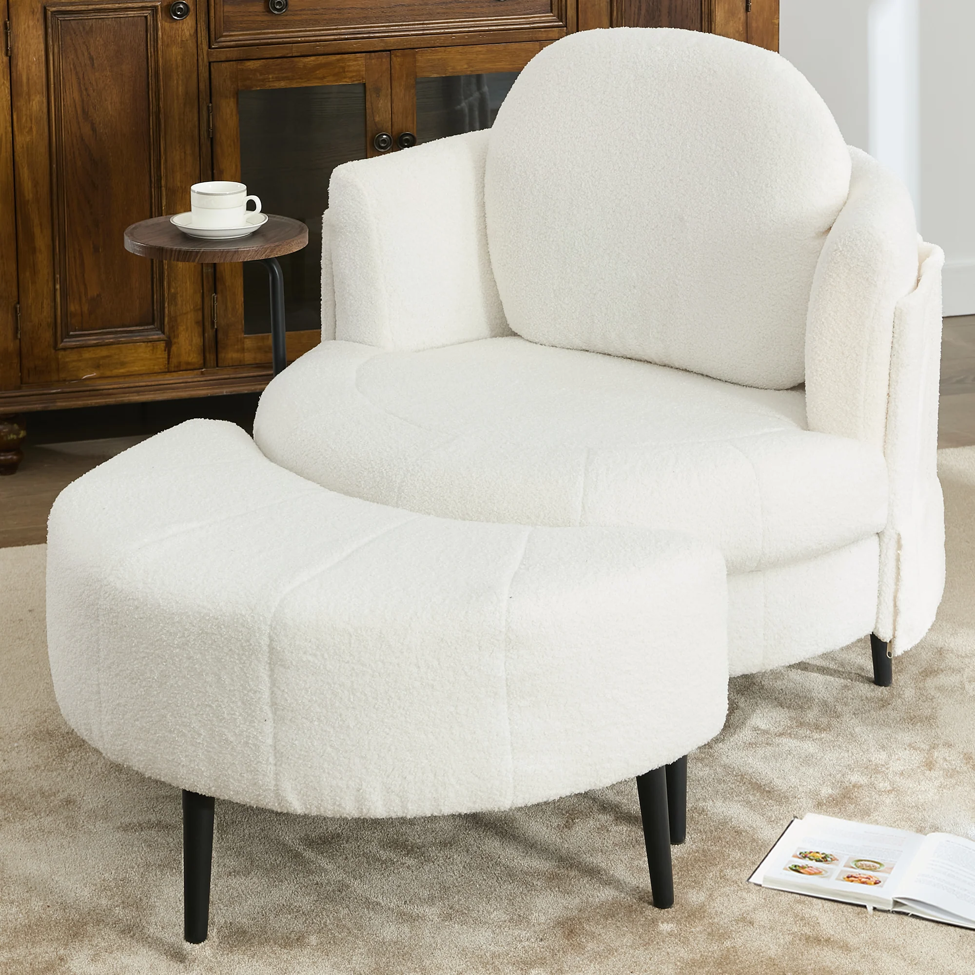 42.5' Single Sofa Chair in White - Image 7