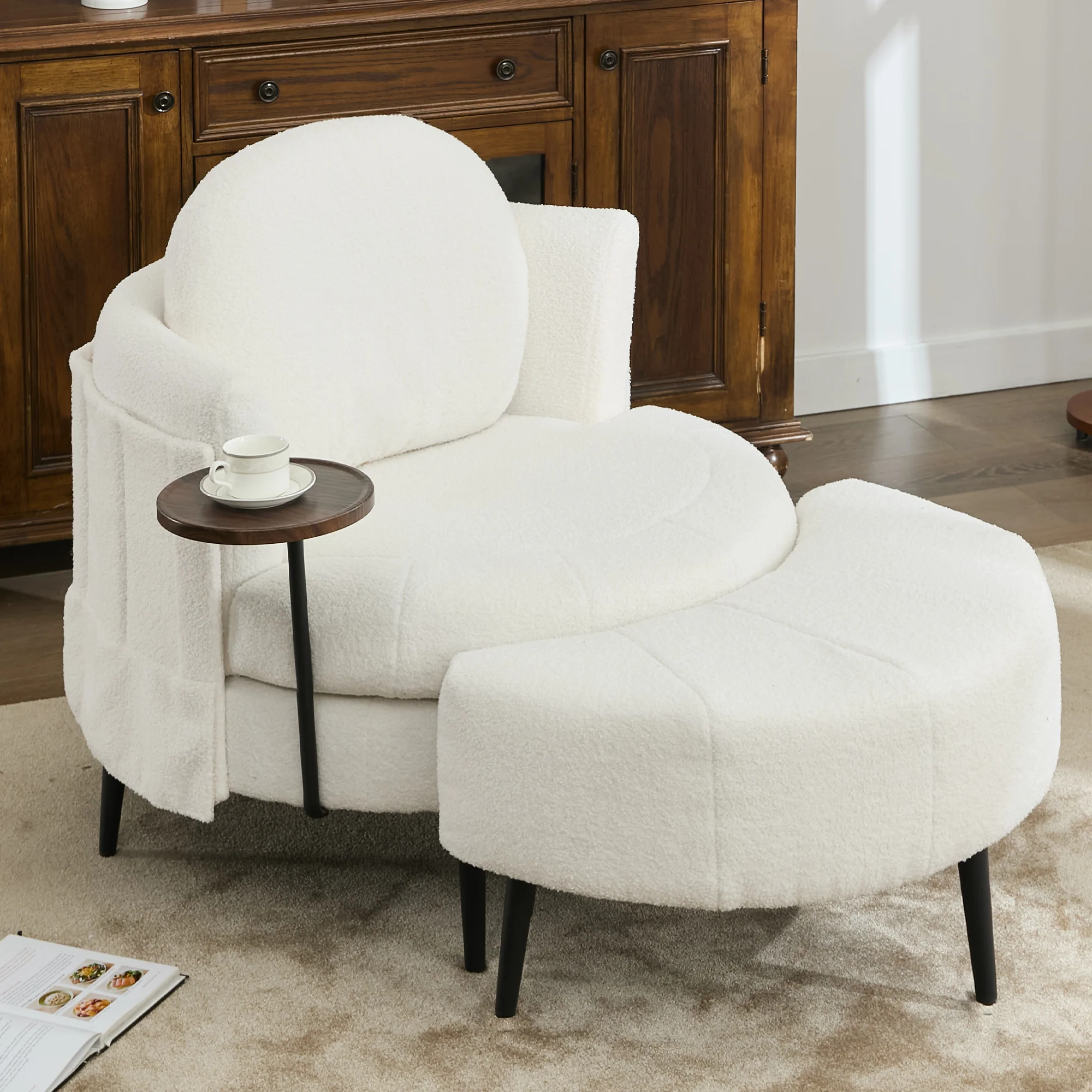 42.5' Single Sofa Chair in White - Image 8