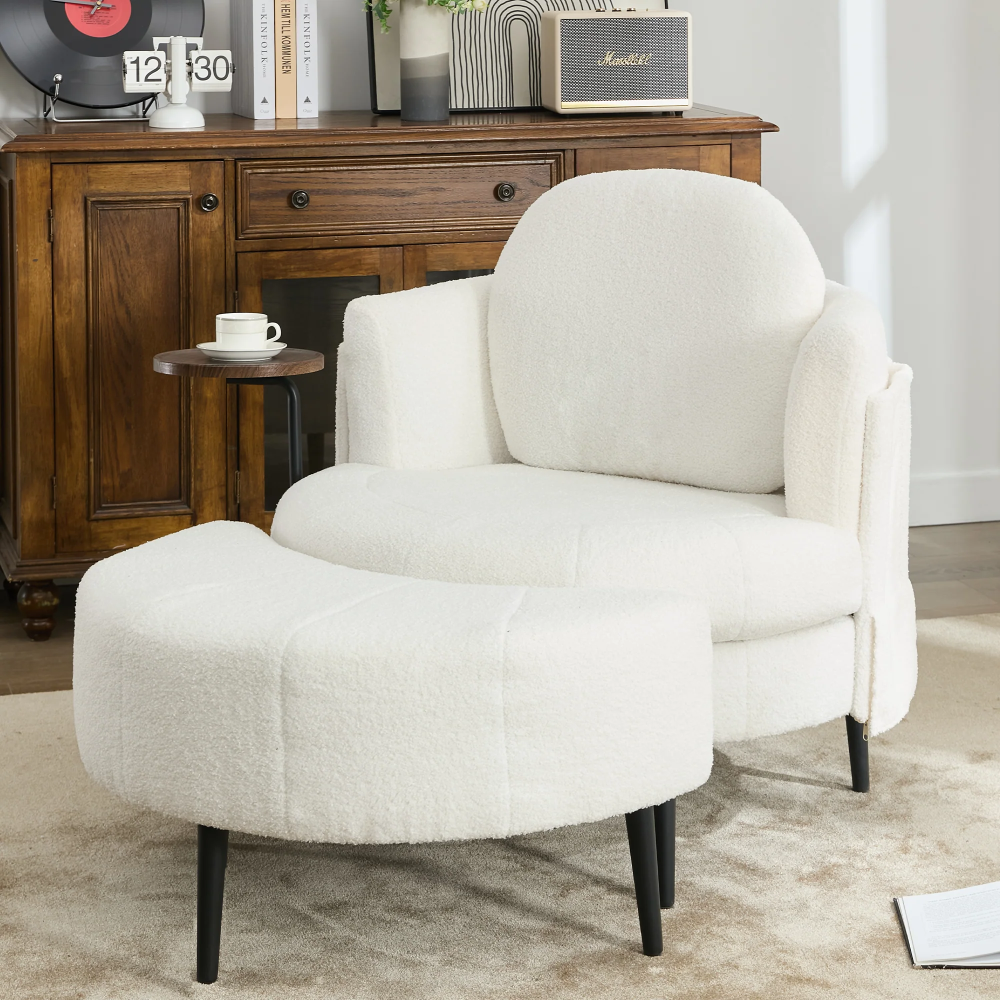 42.5' Single Sofa Chair in White - Image 9