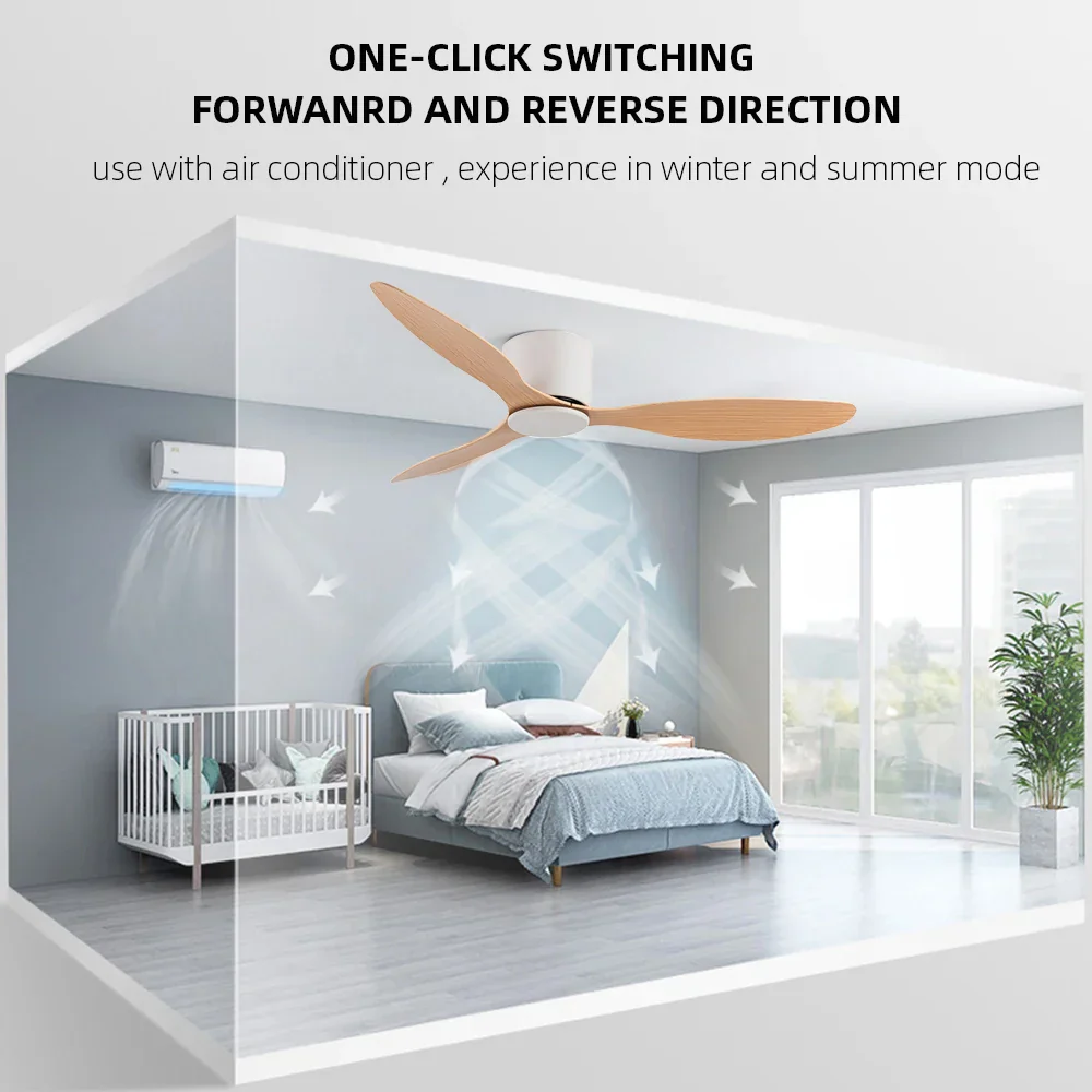 42/52 Inch Ceiling Fan 6-Speed DC Motor Remote Control - Image 4
