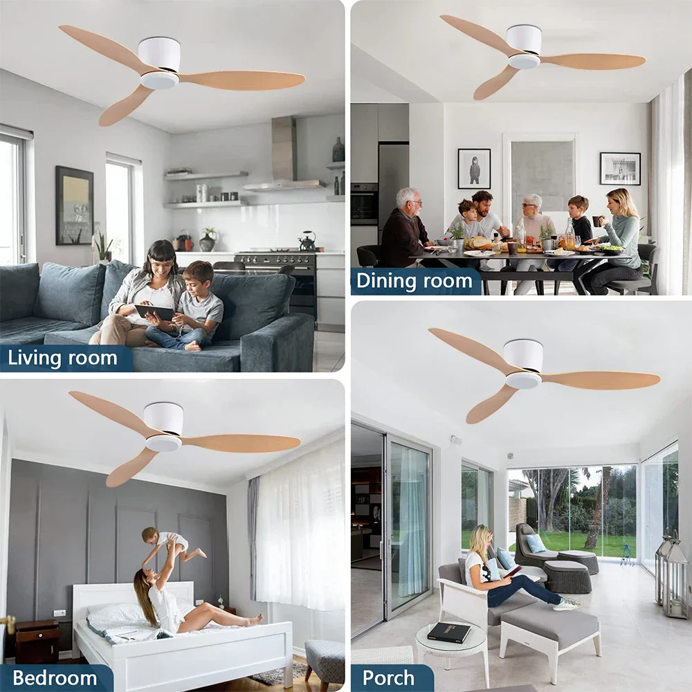 42/52 Inch Ceiling Fan 6-Speed DC Motor Remote Control - Image 5