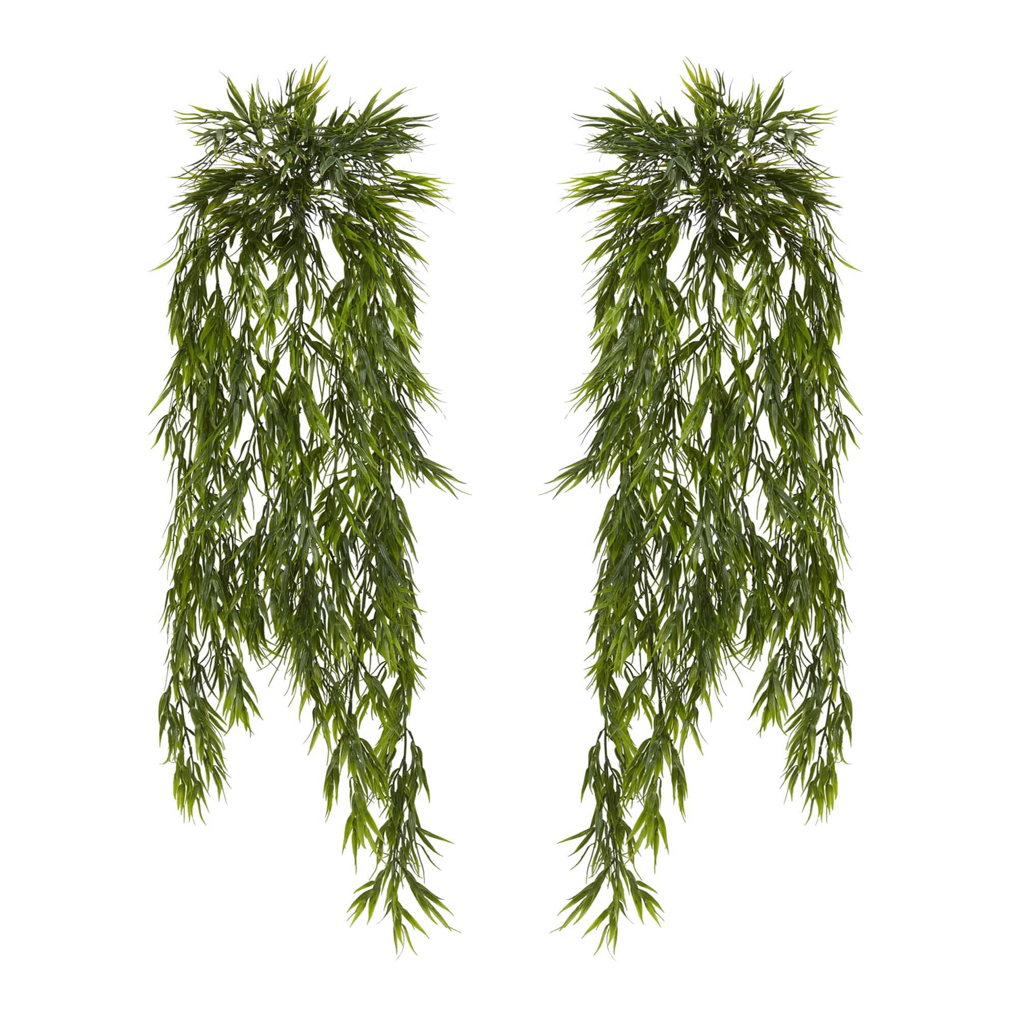 43” Mini Bamboo Hanging Bush (Set of 2) - Image 2