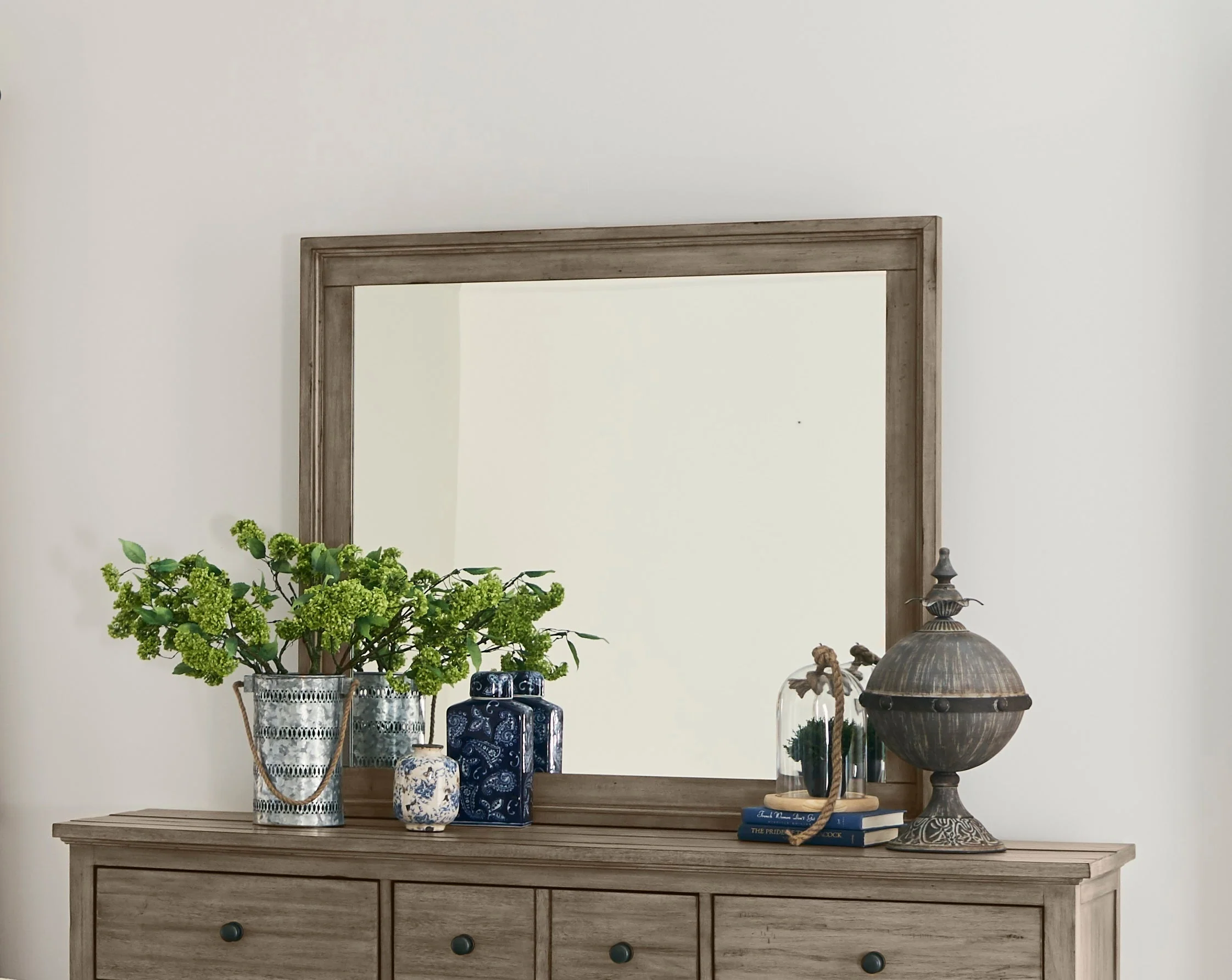 43" Orchard Grey Beveled Mirror - Image 4