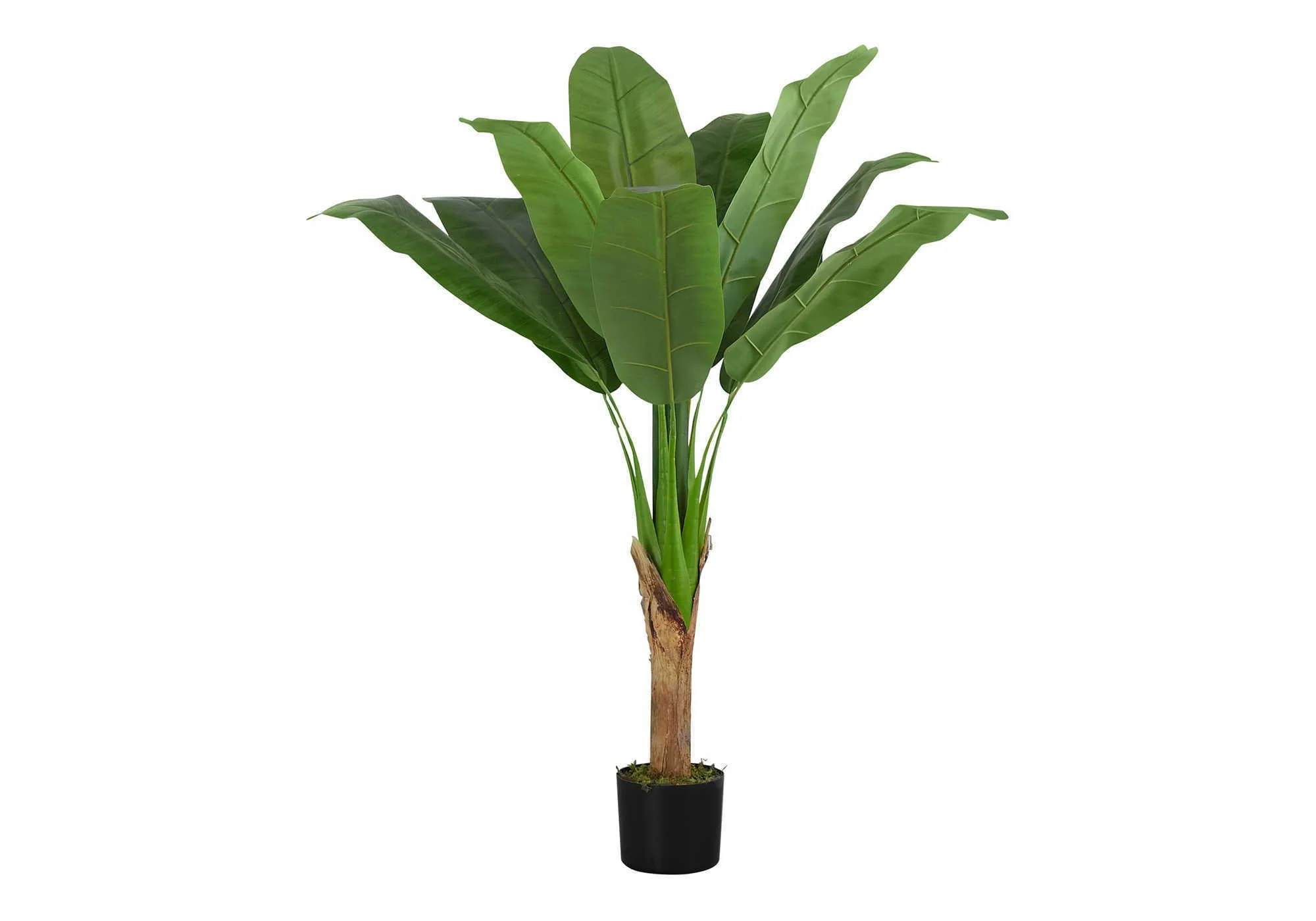 43" Tall, Artificial Plant, Banana Tree, Indoor, Faux, Fake, Floor, Greenery, Potted, Real Touch, Decorative - Green / Black - Image 4