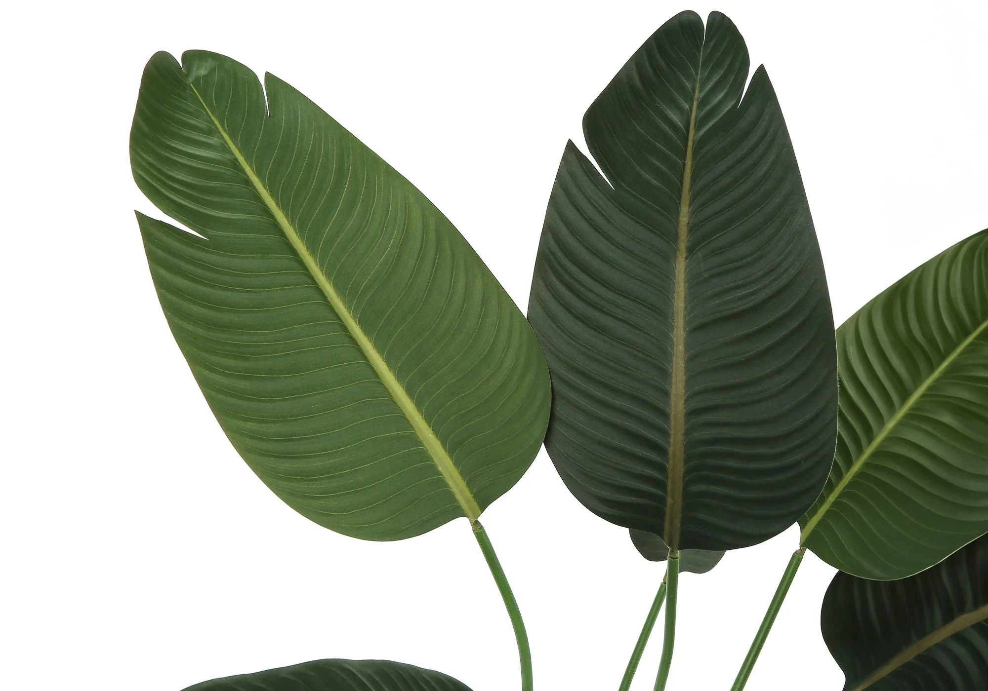 44" Tall, Artificial Plant, Bird Of Paradise Tree, Indoor, Faux, Fake, Floor, Greenery, Potted, Decorative - Green / Black - Image 4