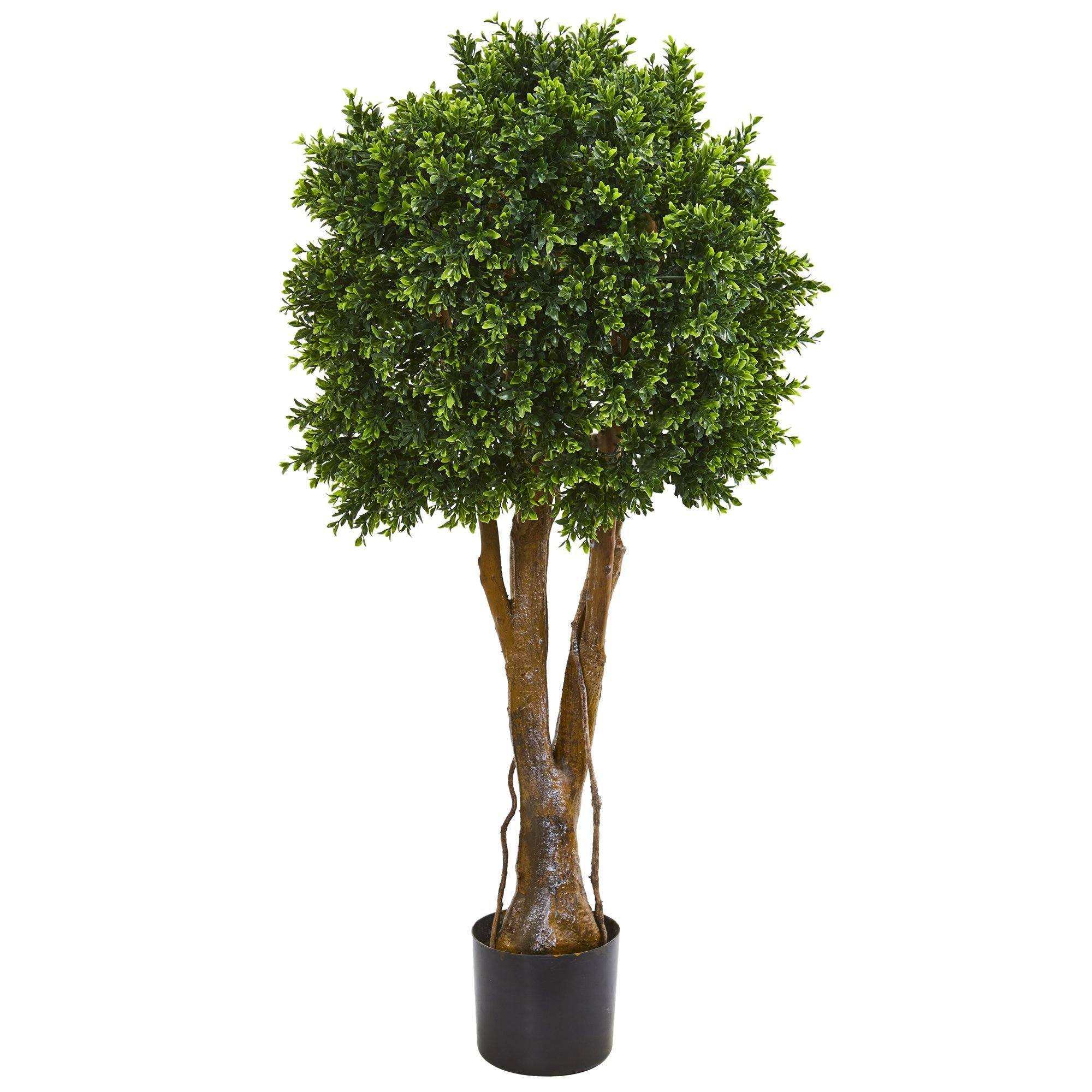 46” Boxwood Artificial Topiary Tree UV Resistant (Indoor/Outdoor) - Image 4