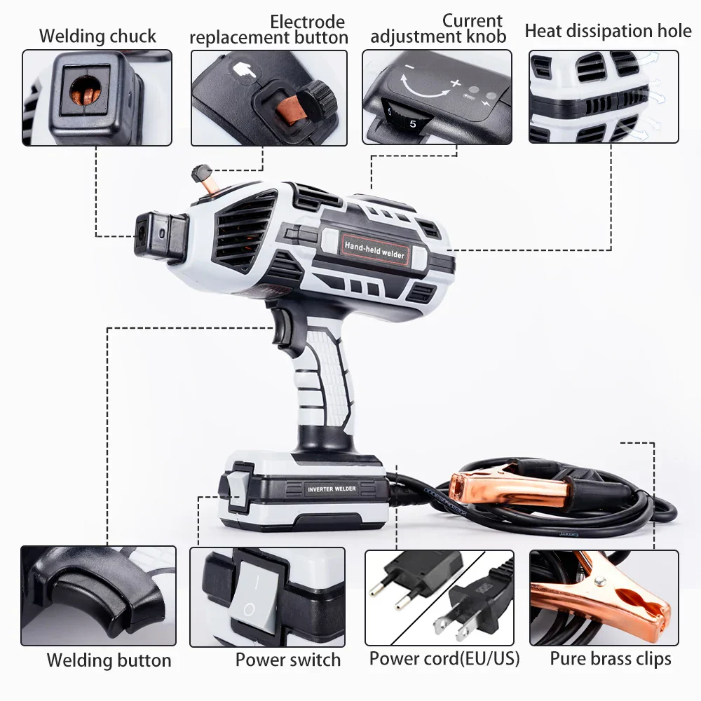 4600W Handheld Arc Welder Mini Portable Welding Machine - Image 2