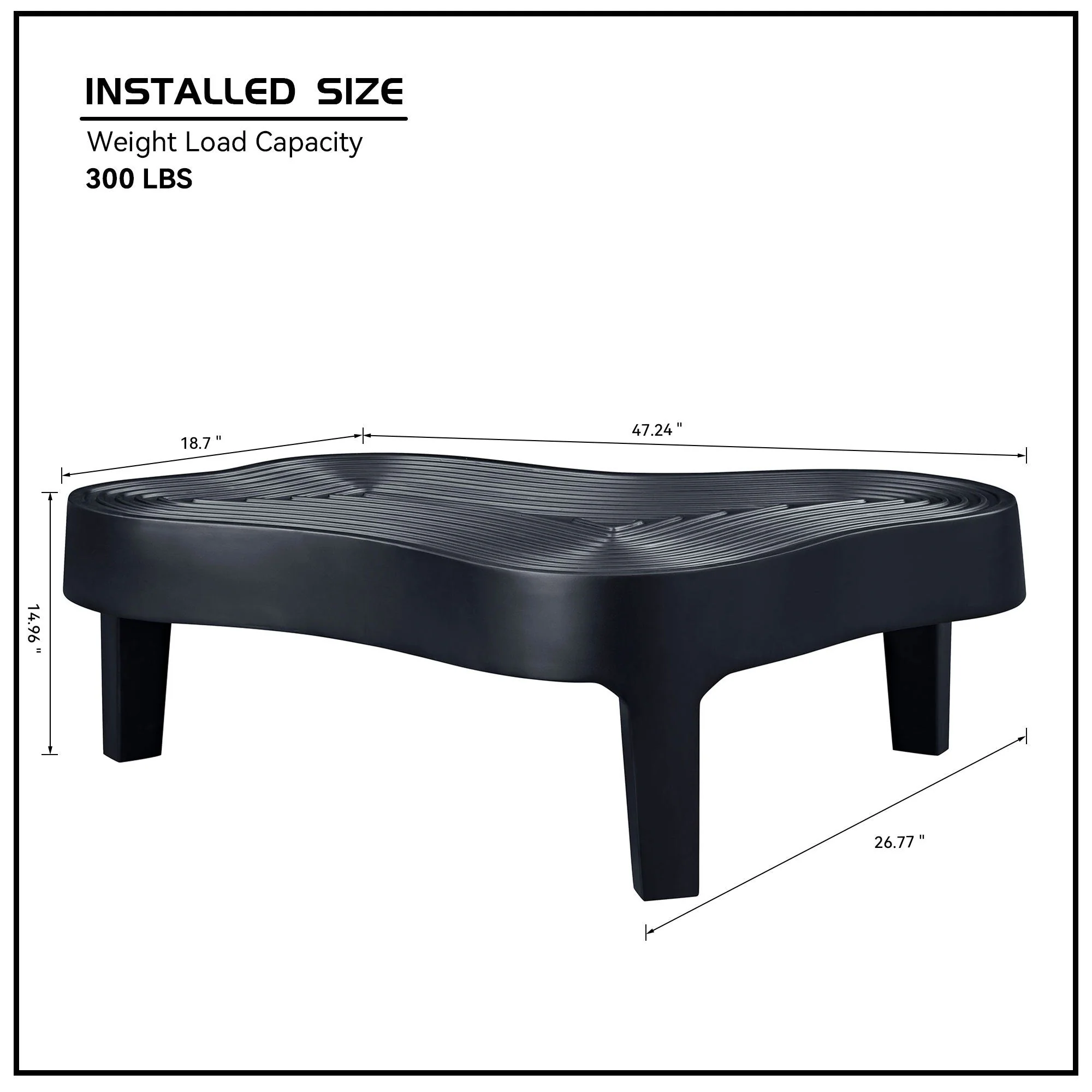 47.24" Fiberglass Cloud Coffee Table - Image 12